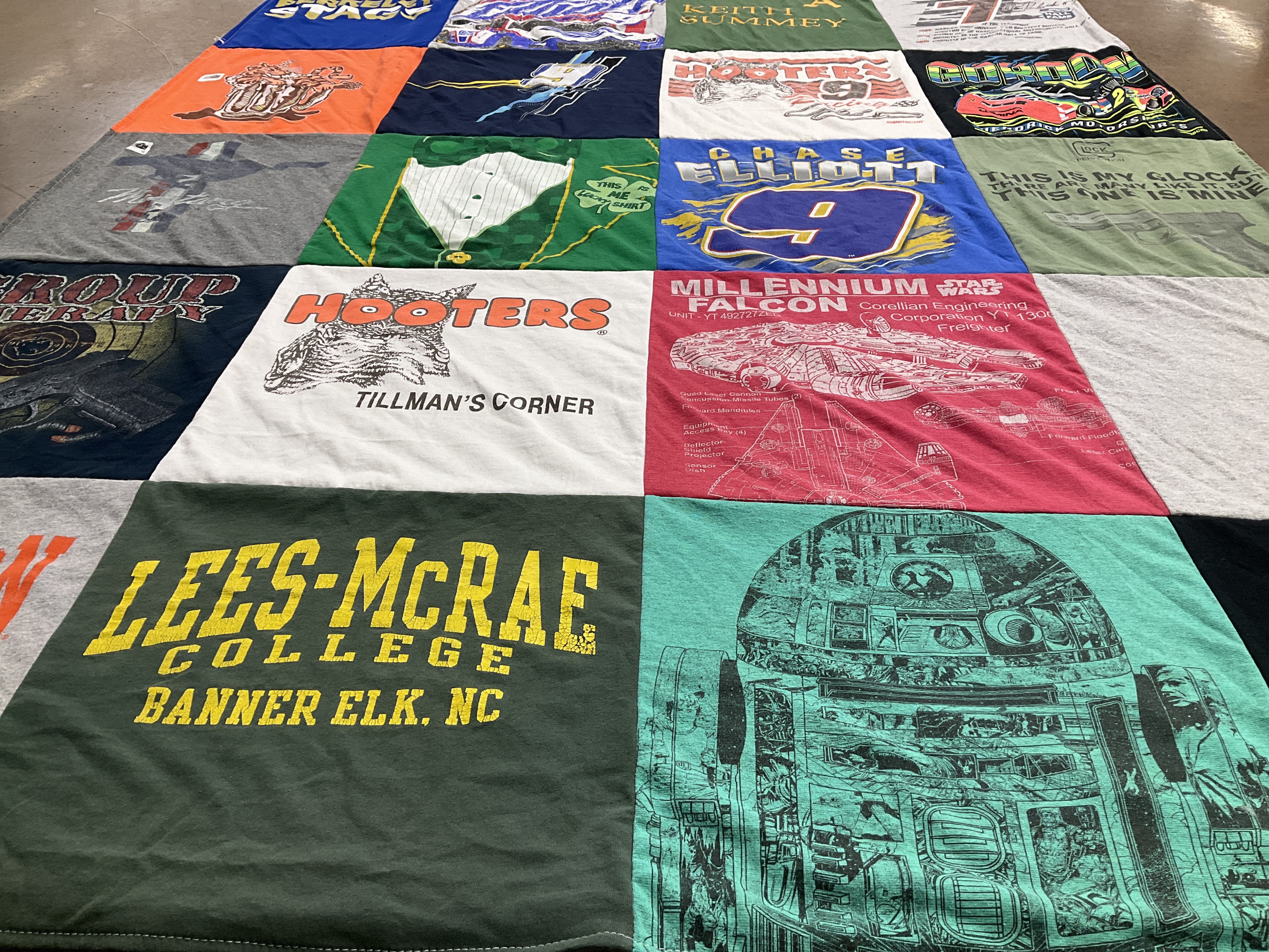 T-shirt quilt from lees-mcrae college by Sandra from SC