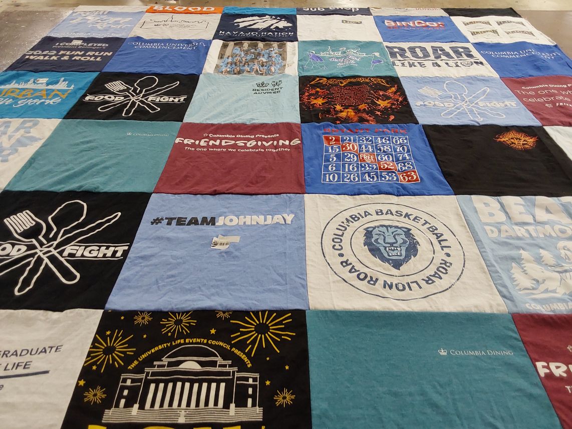 T-shirt quilt featuring columbia basketball by Carmelli from MD