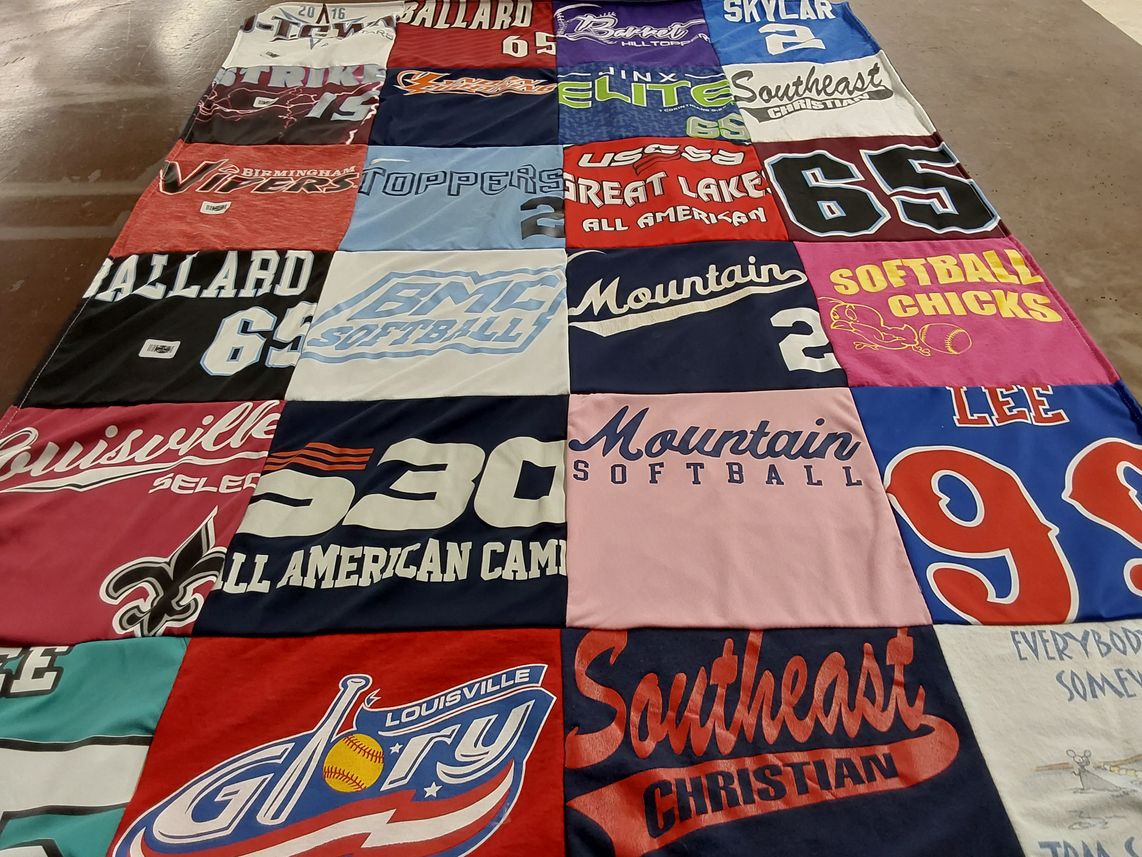 T-shirt quilt featuring birmingham viper, louisville select by skylar from KY