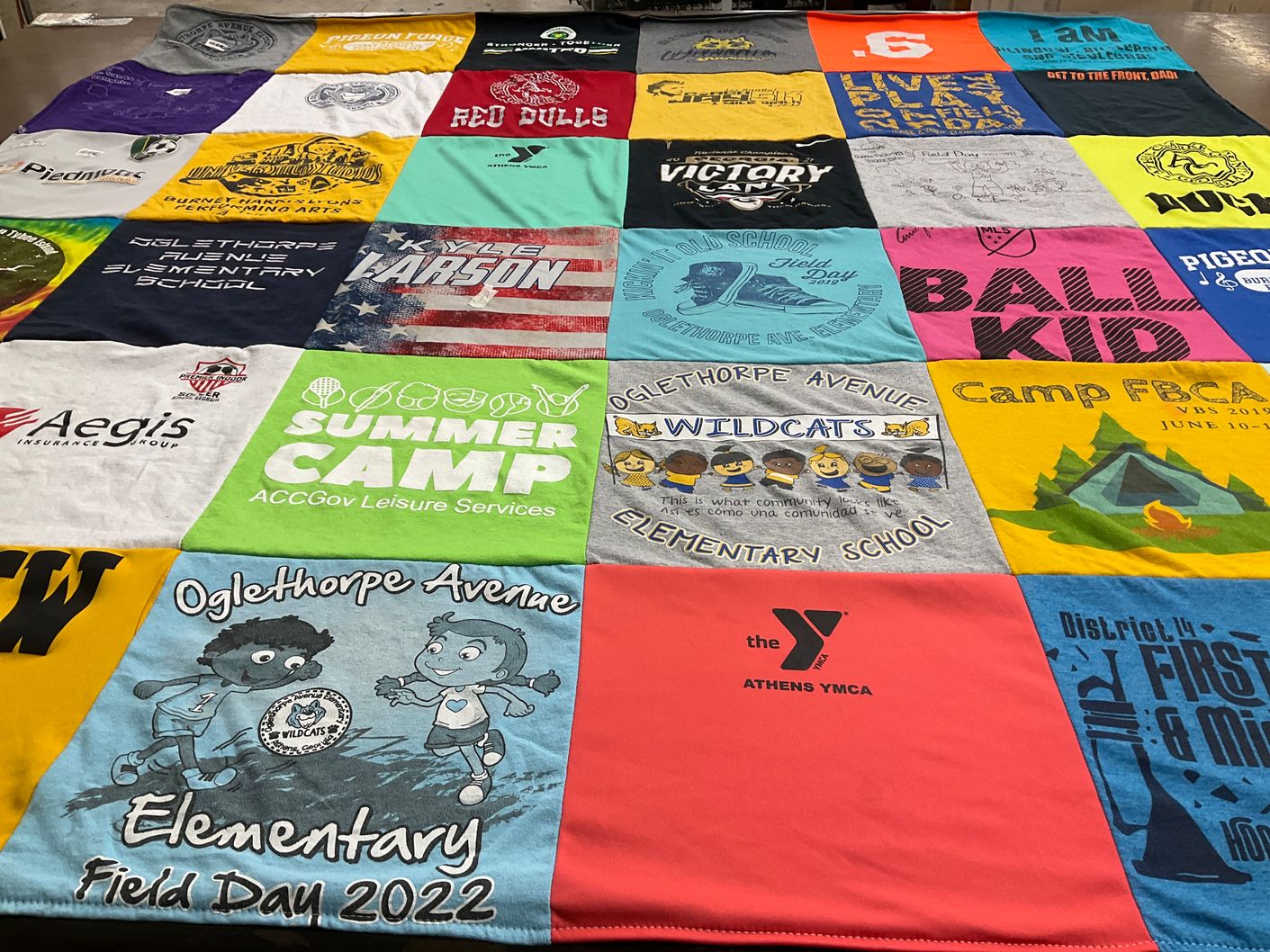 T-shirt quilt featuring wildcats by Ashley from GA