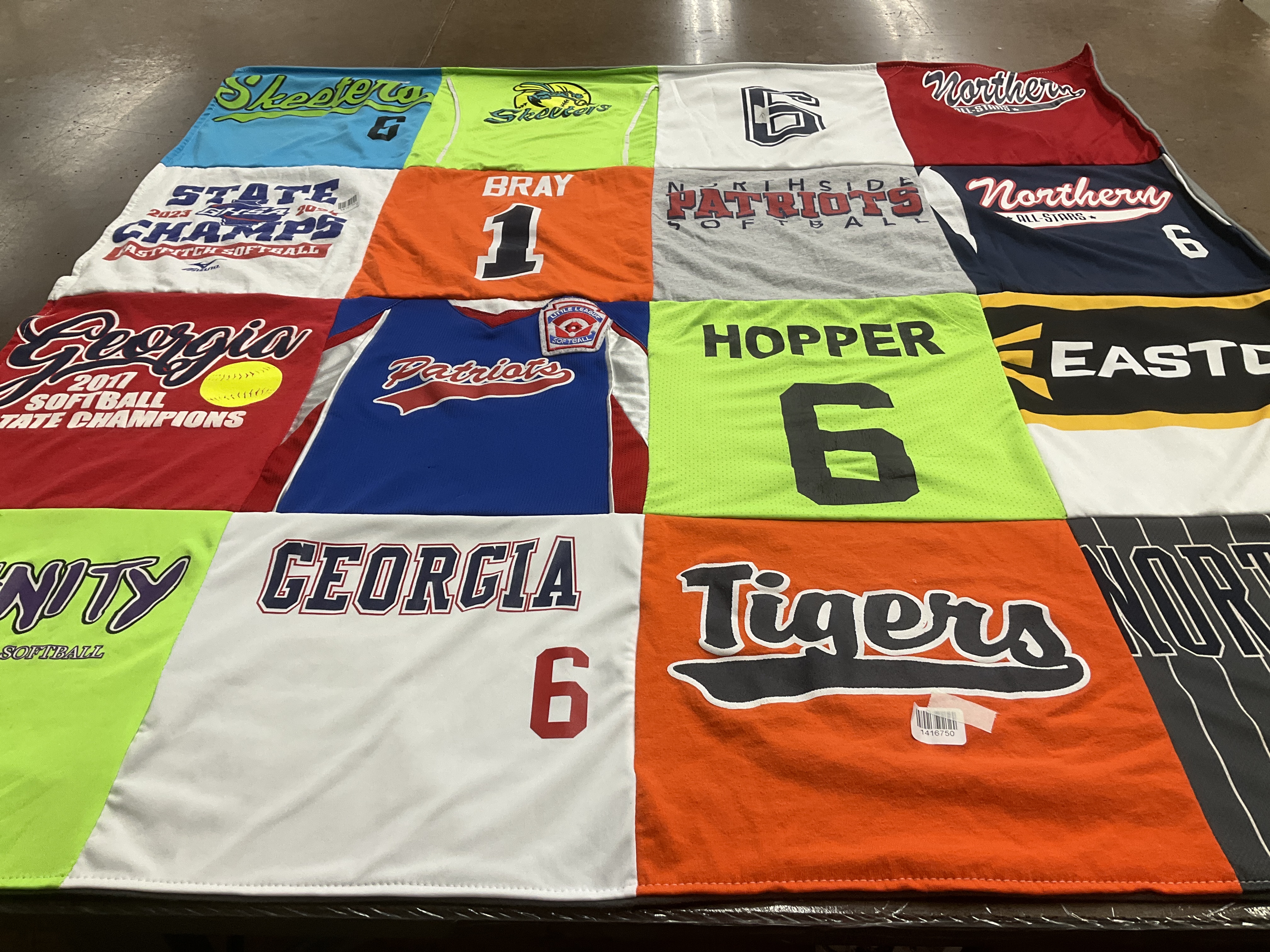 T-shirt quilt featuring northern high school by Jennifer from GA