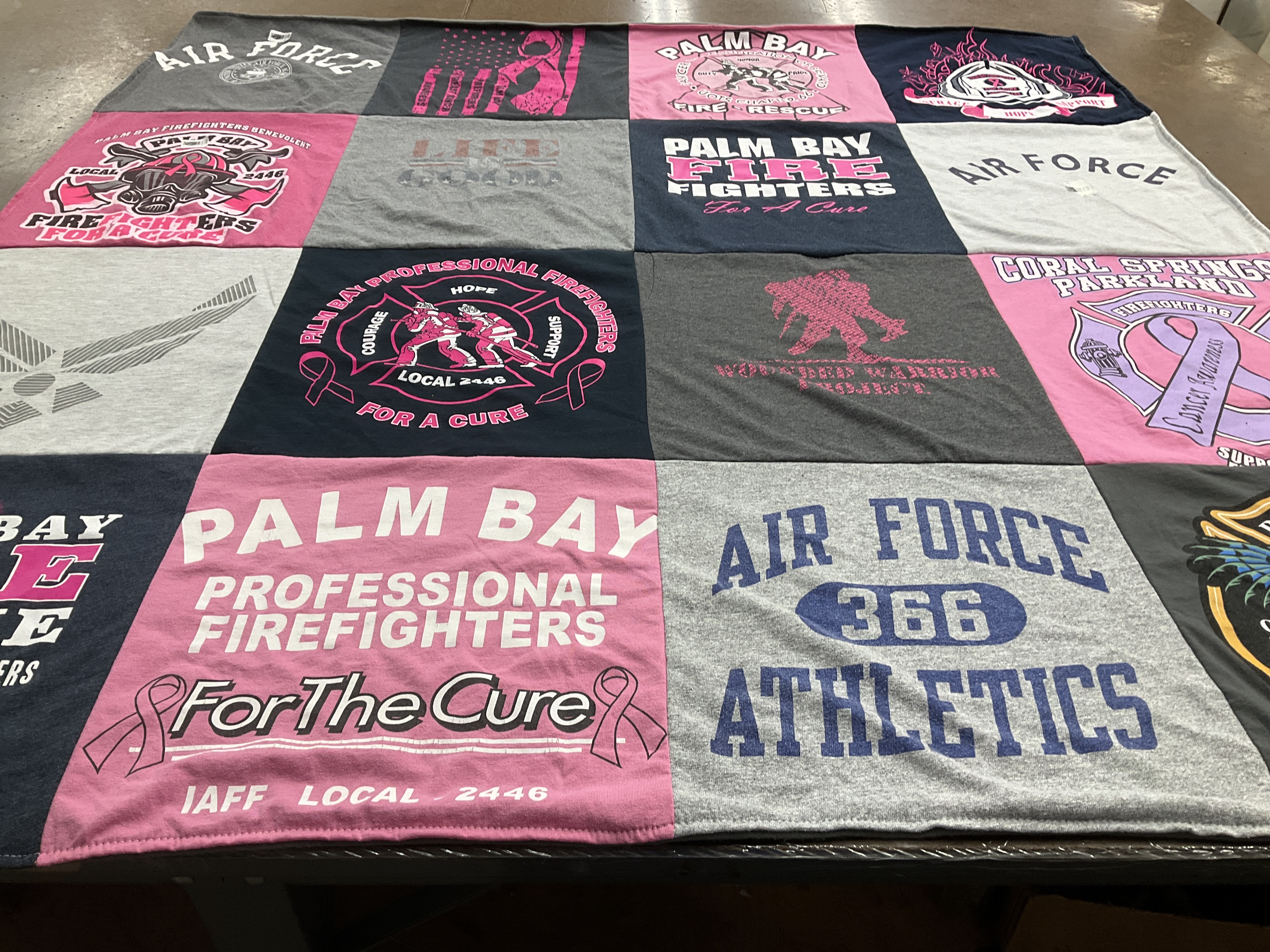 T-shirt quilt from western warrior high school by Norma from FL