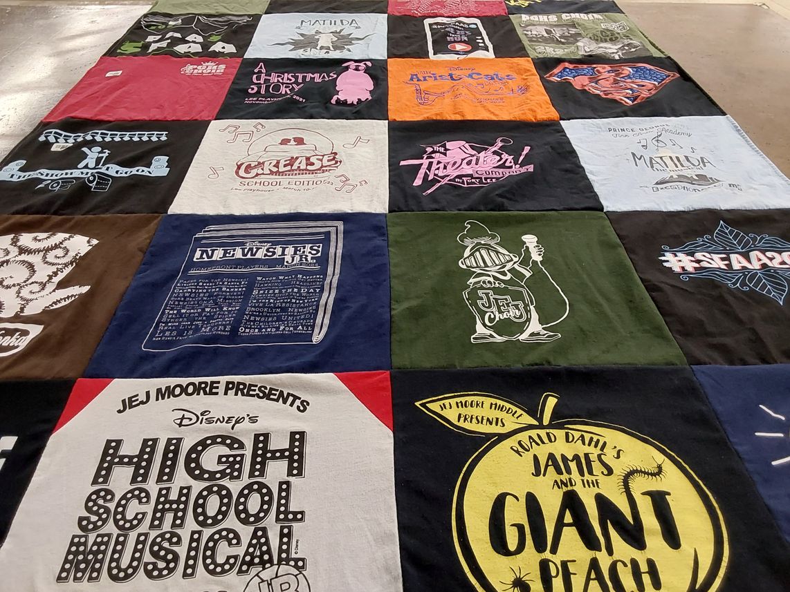 T-shirt quilt from je j moore middle school by Lynnette from VA