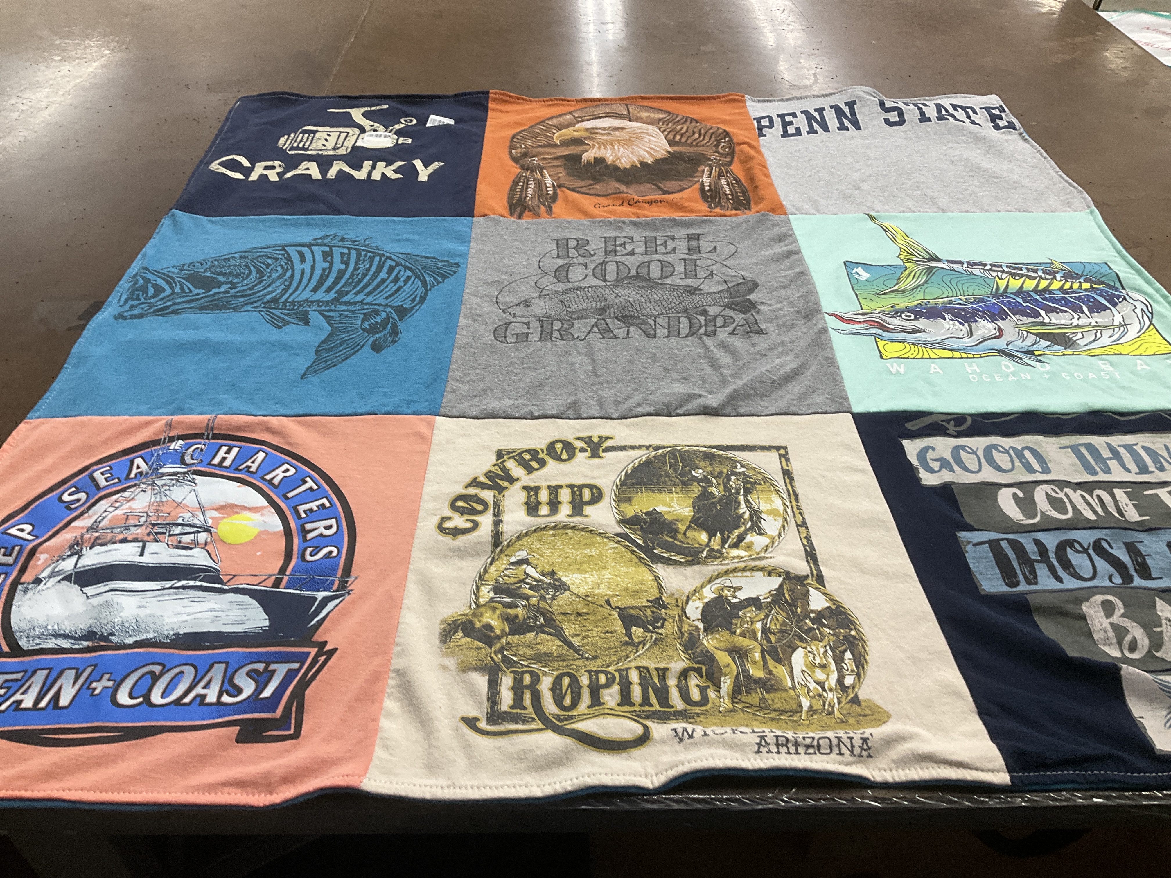 T-shirt quilt from penn state university by Melissa from FL