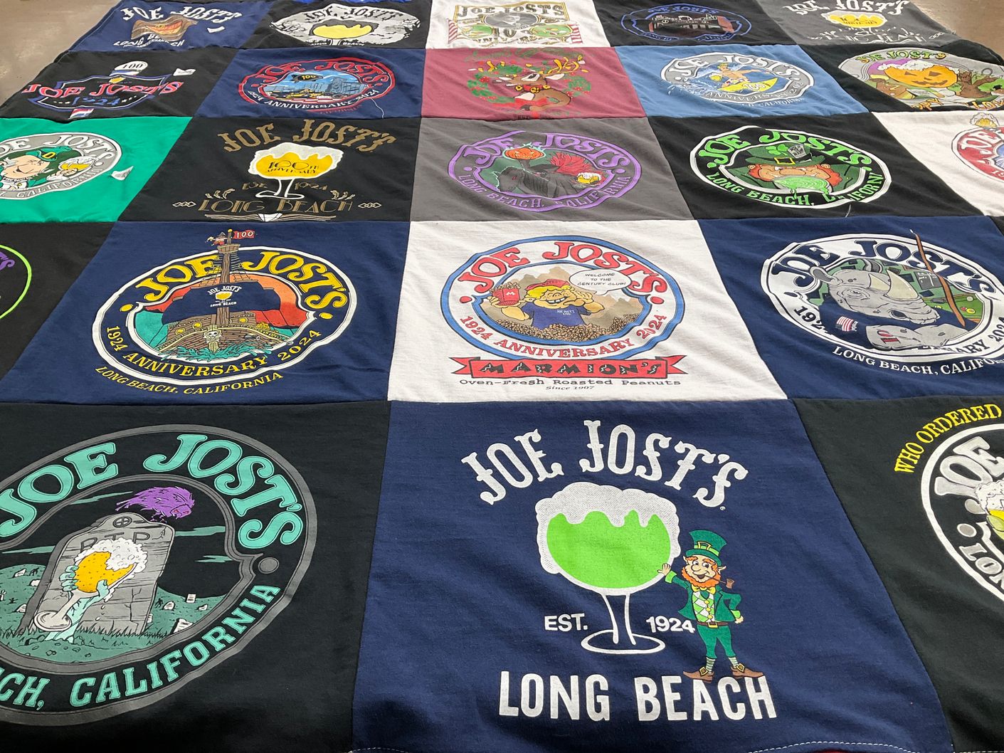T-shirt quilt with beer, pubs themes by Paul from CA