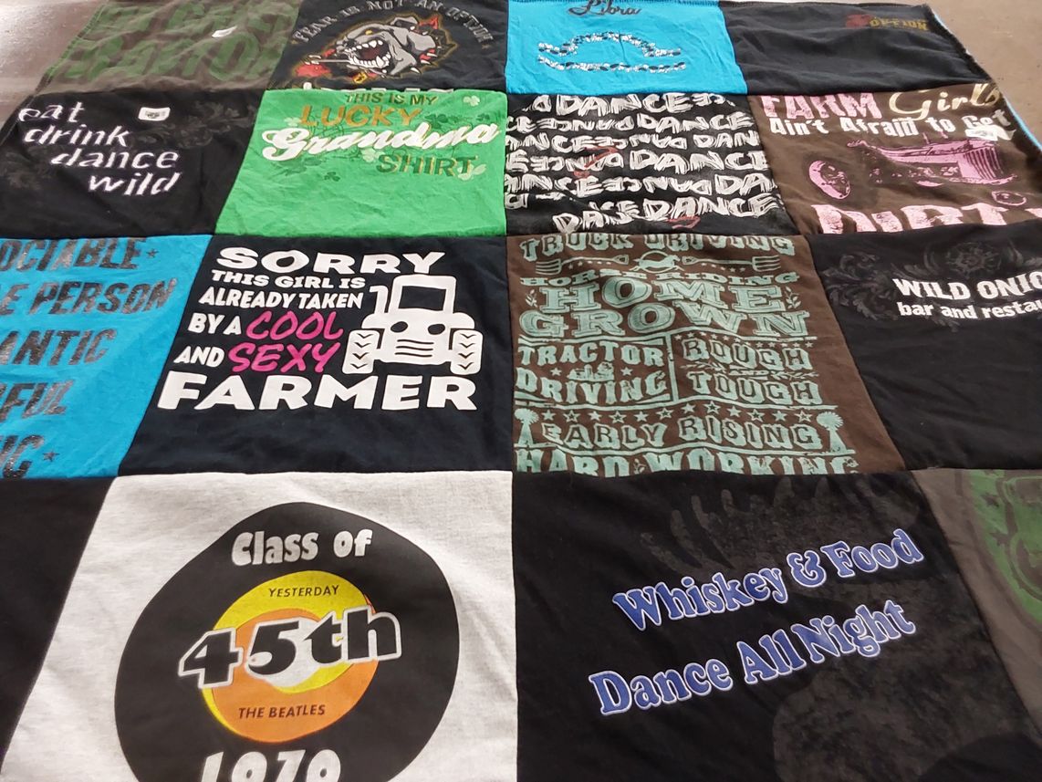 T-shirt quilt from class of 1978 by Patricia from MN