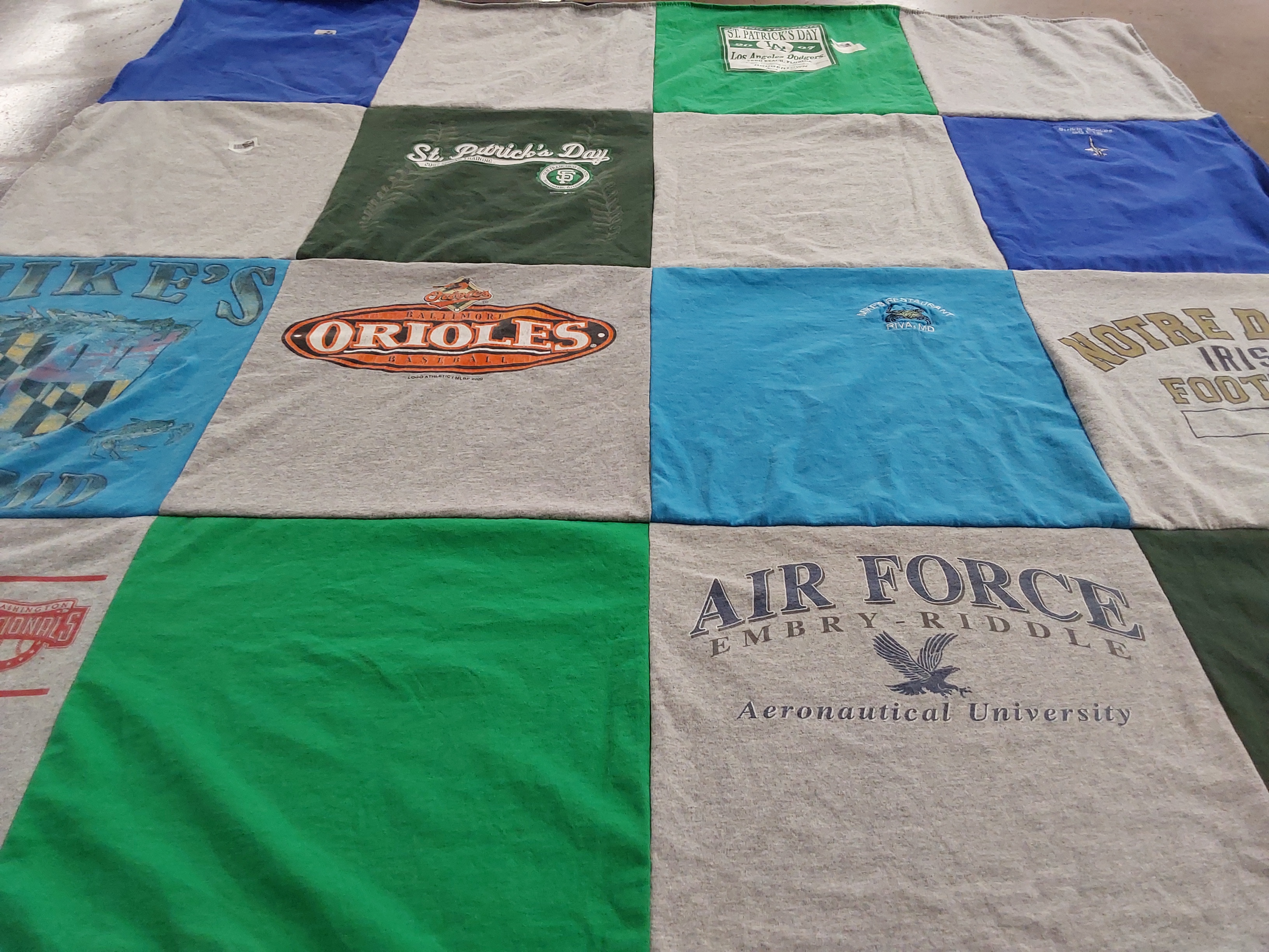T-shirt quilt featuring baltimore orioles baseball by Jacqueline from FL