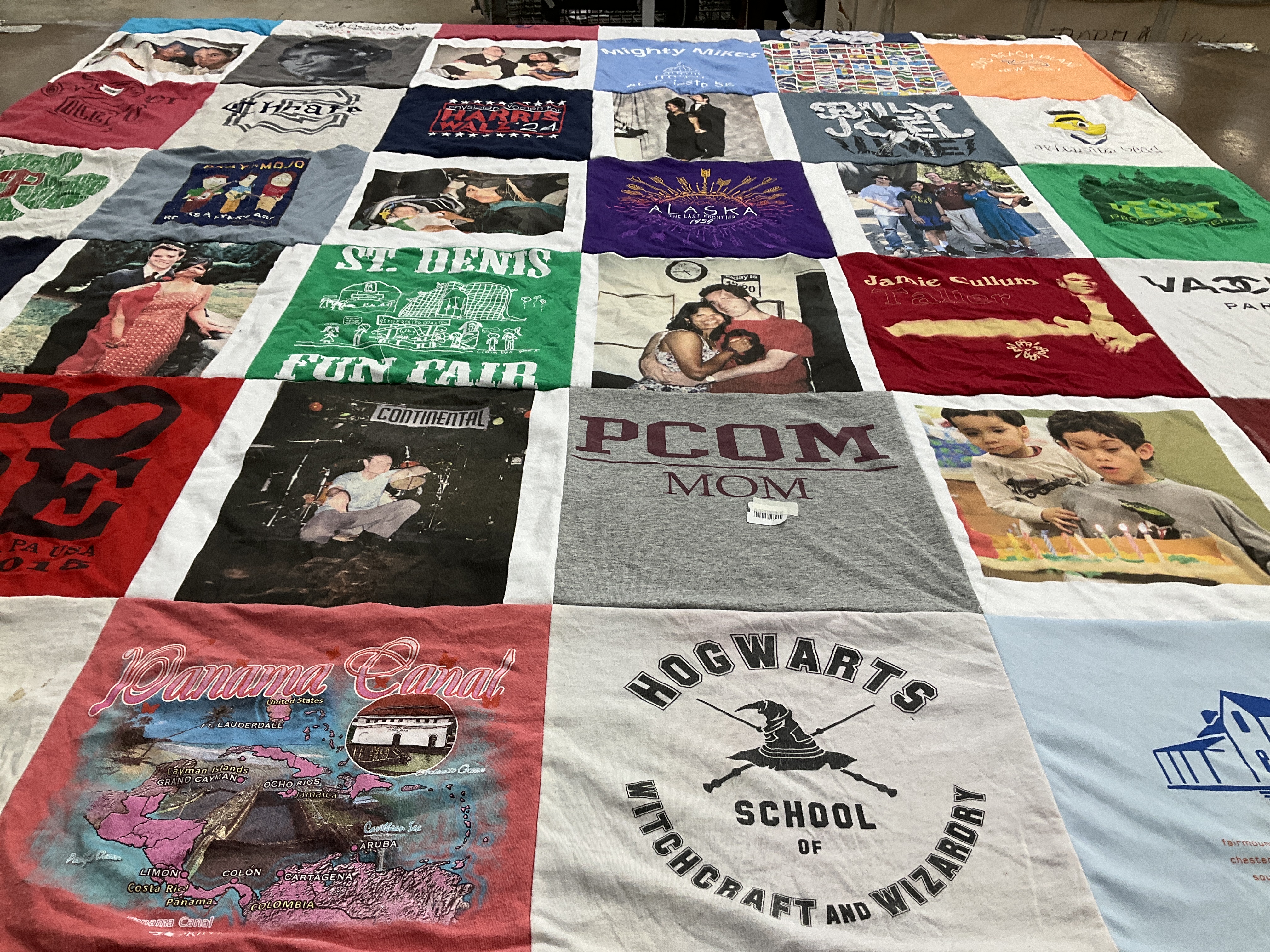 T-shirt quilt from pcom university by Vaishali from PA