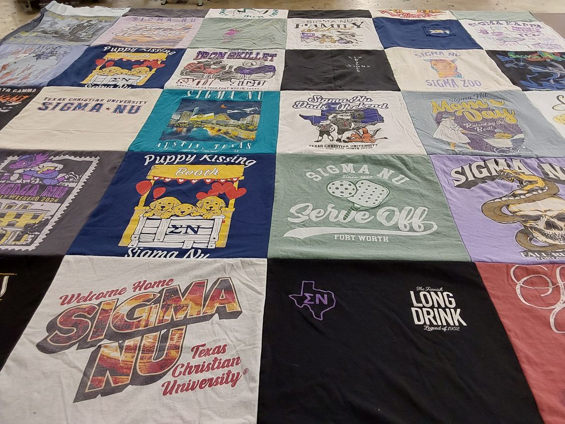 T-shirt quilt from texas christian university by Erik from MN