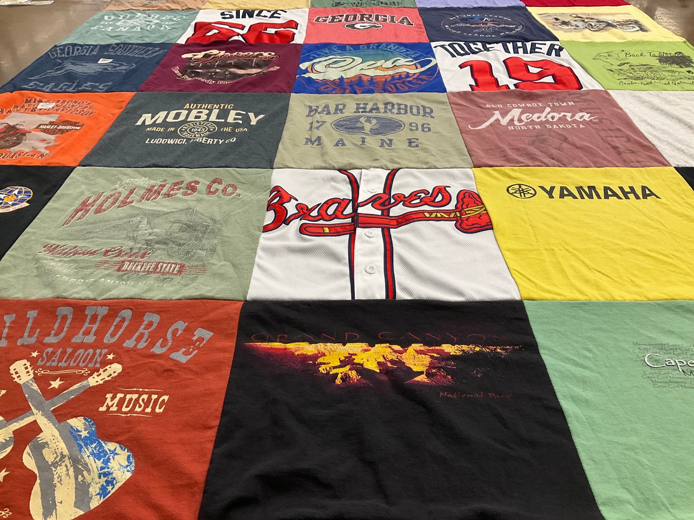 T-shirt quilt featuring atlanta braves by Bobby from GA