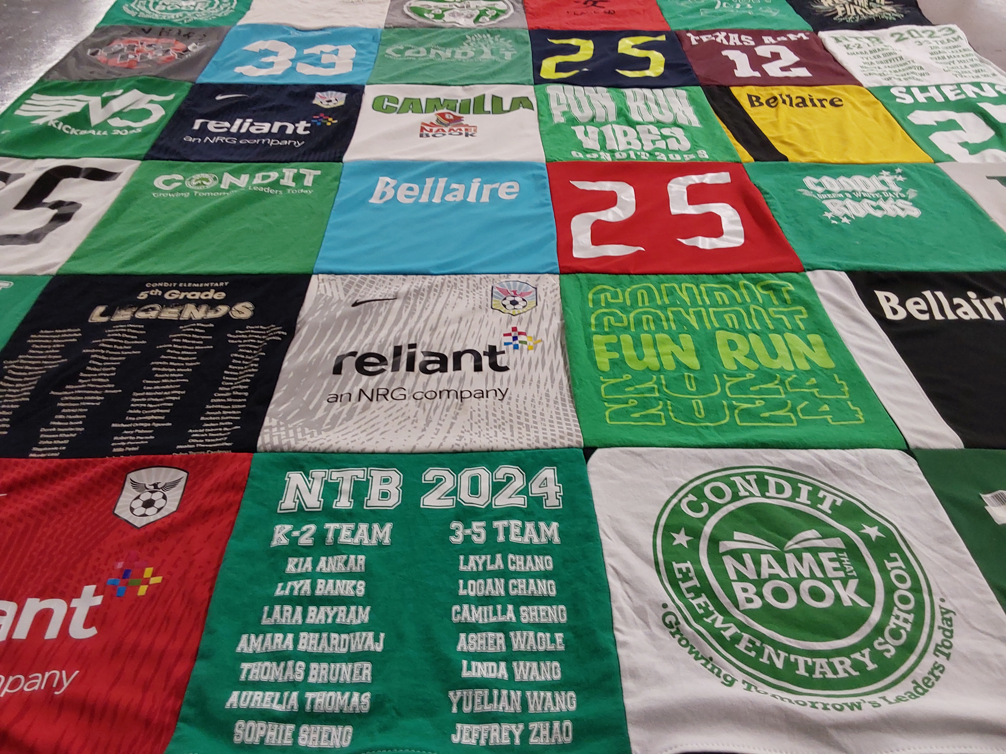 T-shirt quilt featuring k 2 team, 3 5 team by Sirynda from TX