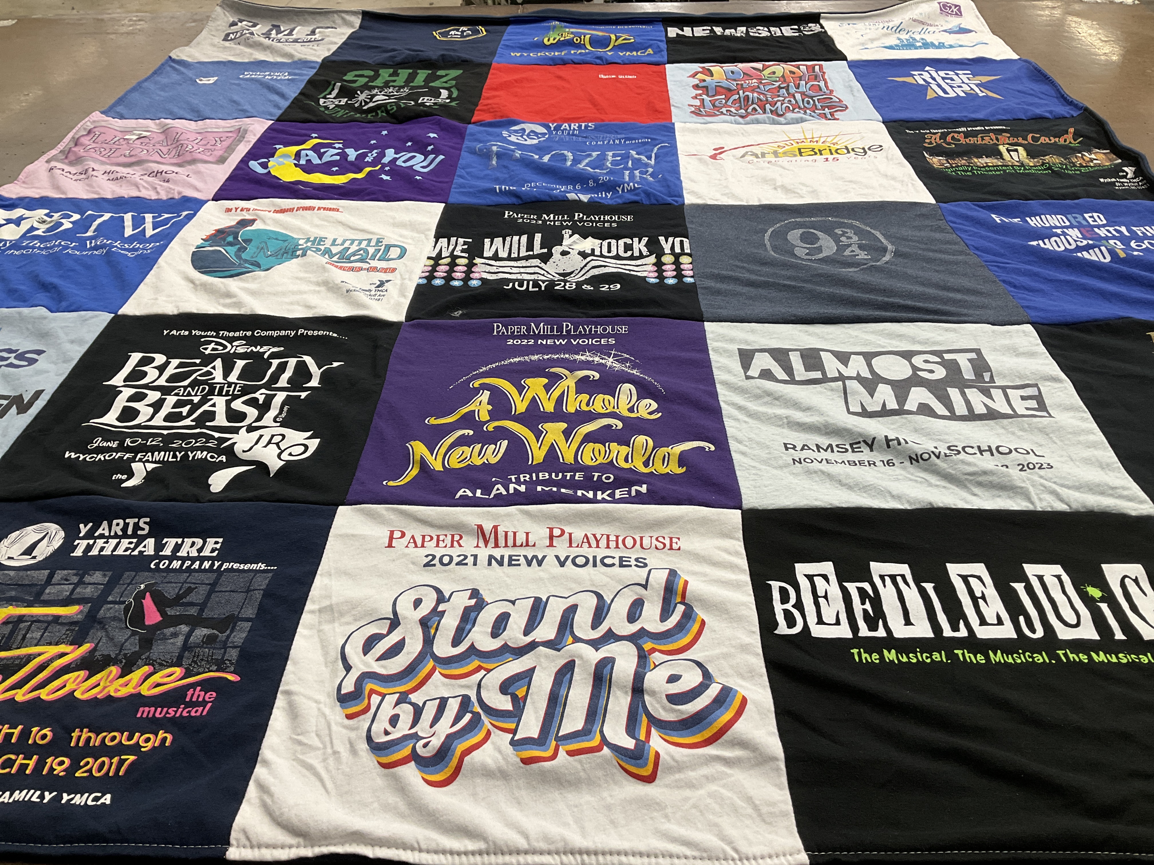 T-shirt quilt from ramsey high school by Joanne from NJ