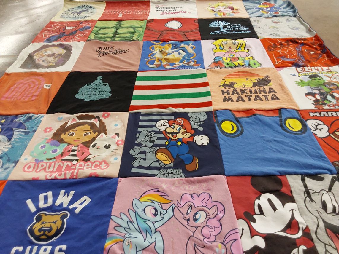 T-shirt quilt featuring iowa cubs by Michelle from IA