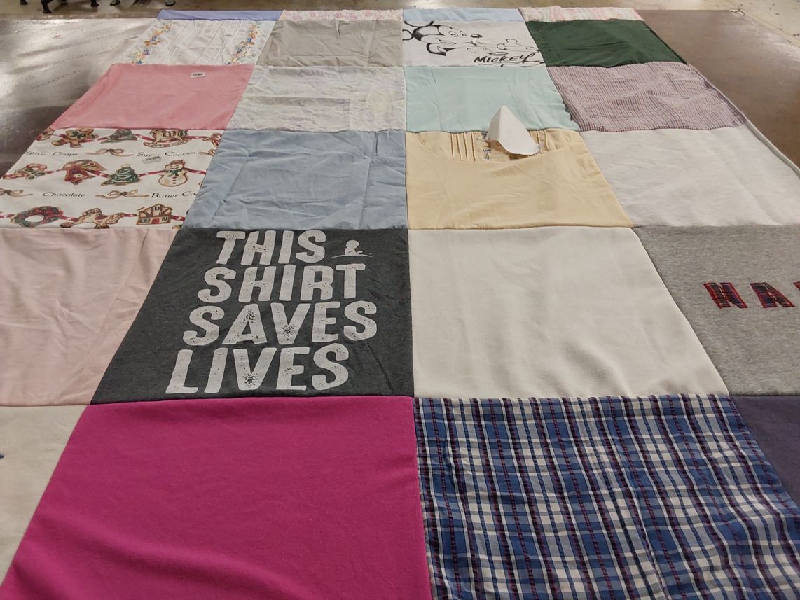 T-shirt quilt by Justine from NY