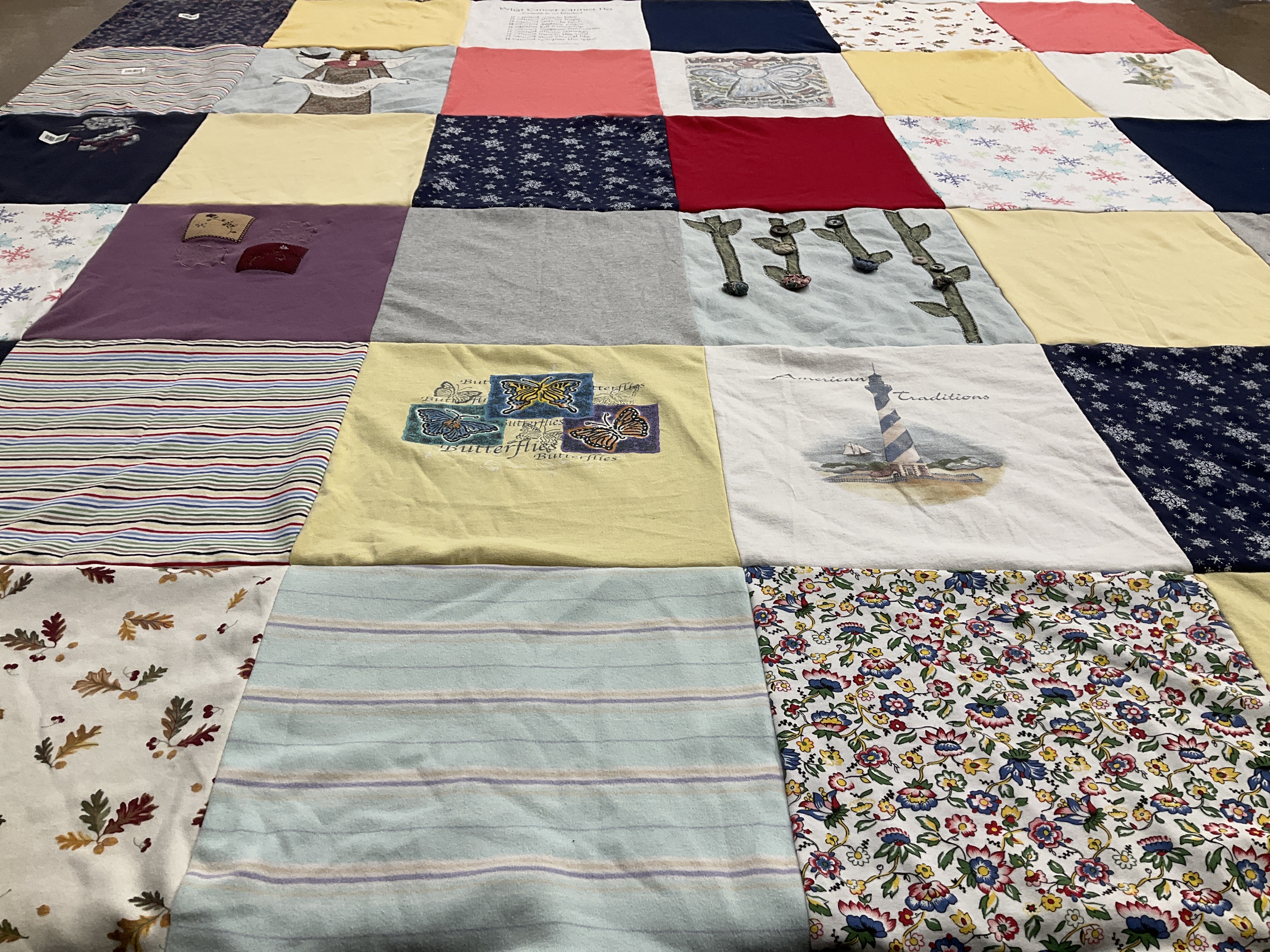 T-shirt quilt with nature, crafting themes by Andres from IL