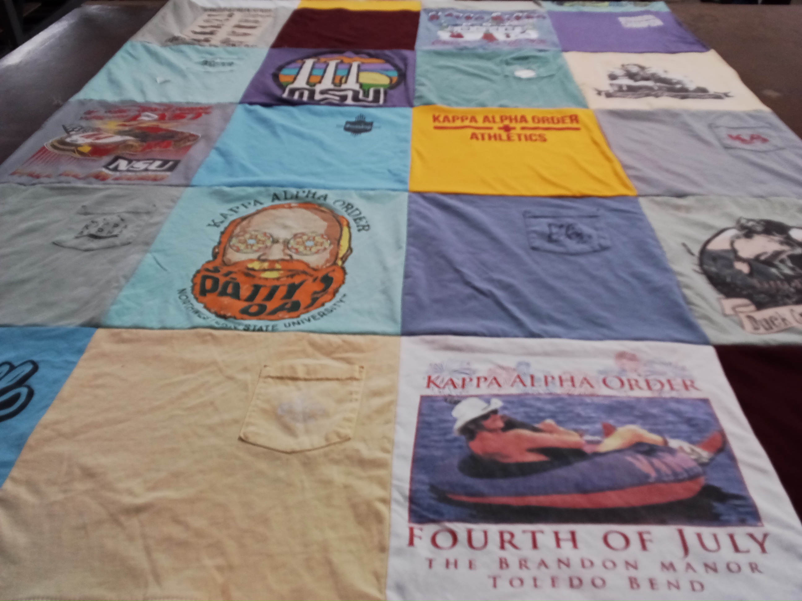 T-shirt quilt from northwestern state university by Duana from LA