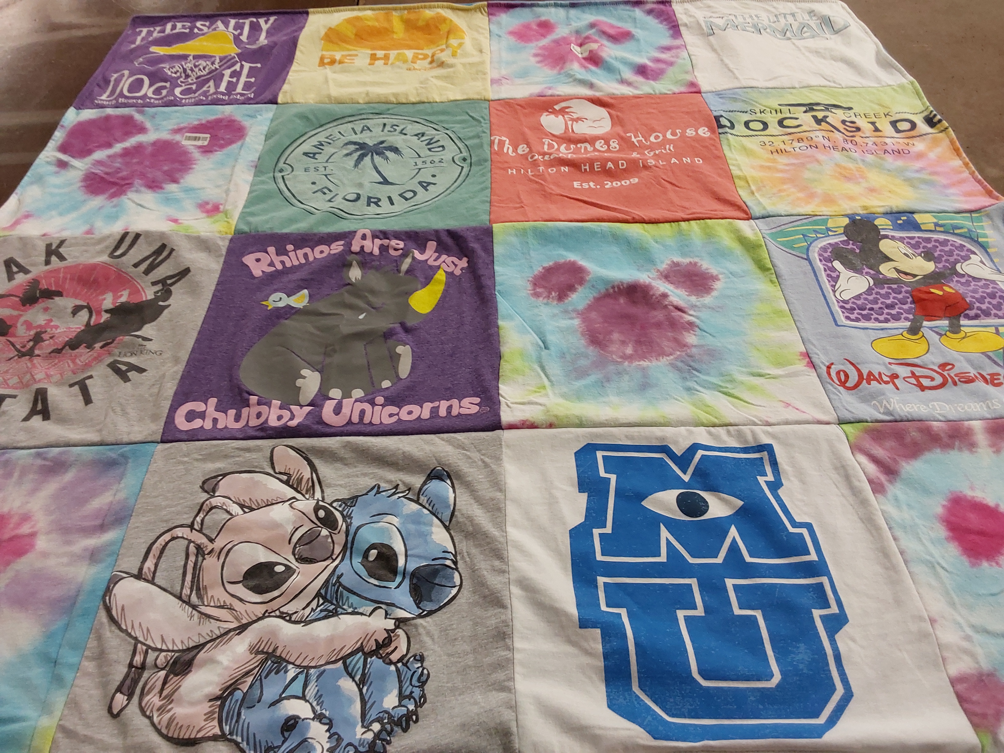 T-shirt quilt from michigan state university by Maggie from FL