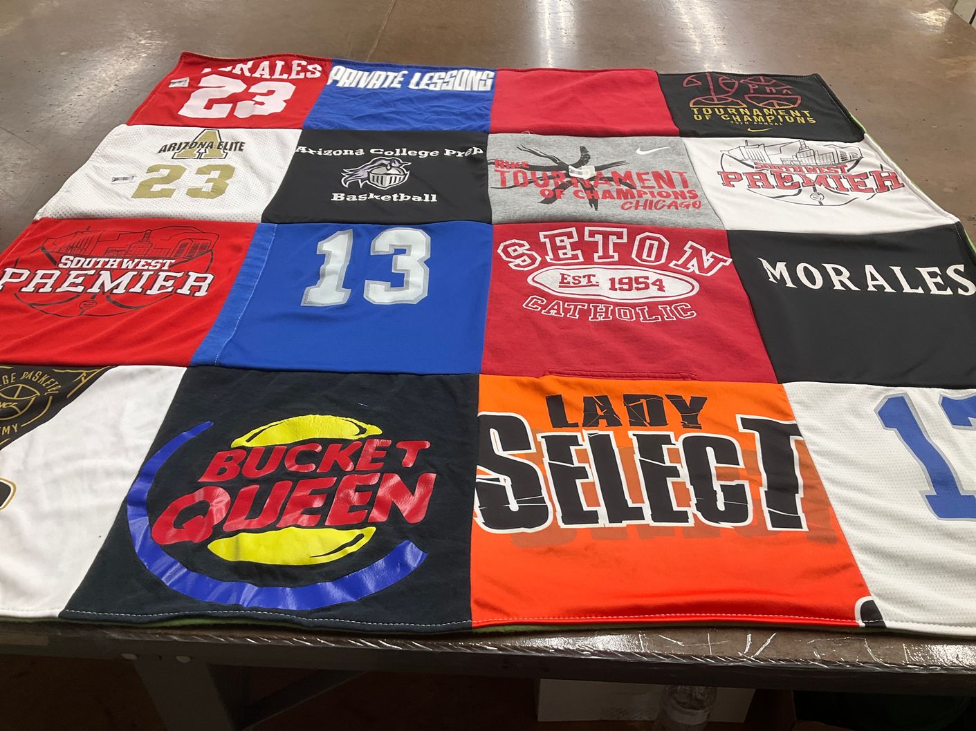 T-shirt quilt featuring southwest premier by loan from AZ