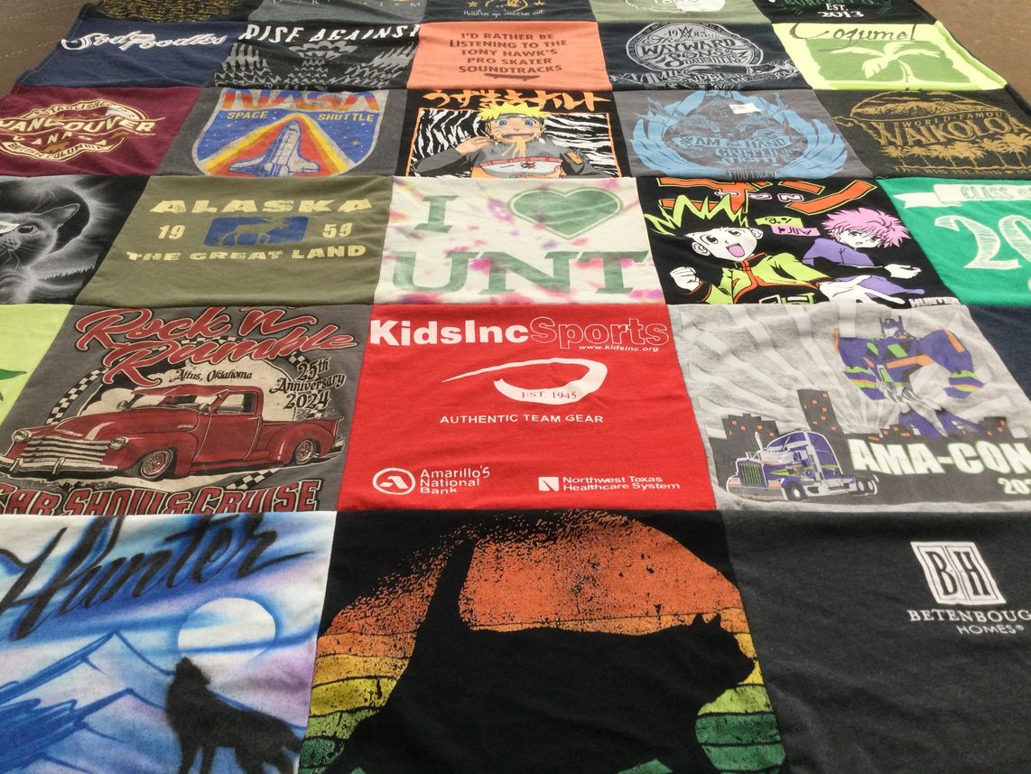T-shirt quilt from university of north texas by MORGAN from MI