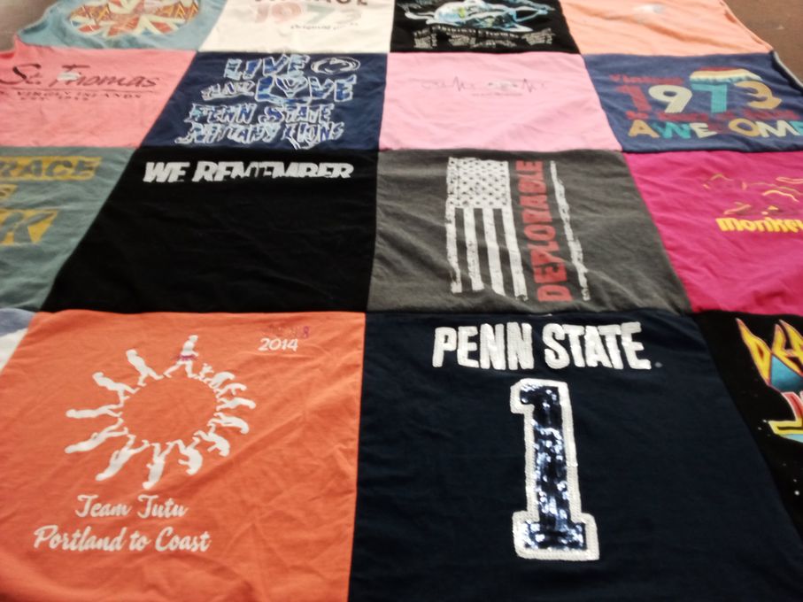 T-shirt quilt featuring penn state nittany lions by Jennifer from ID