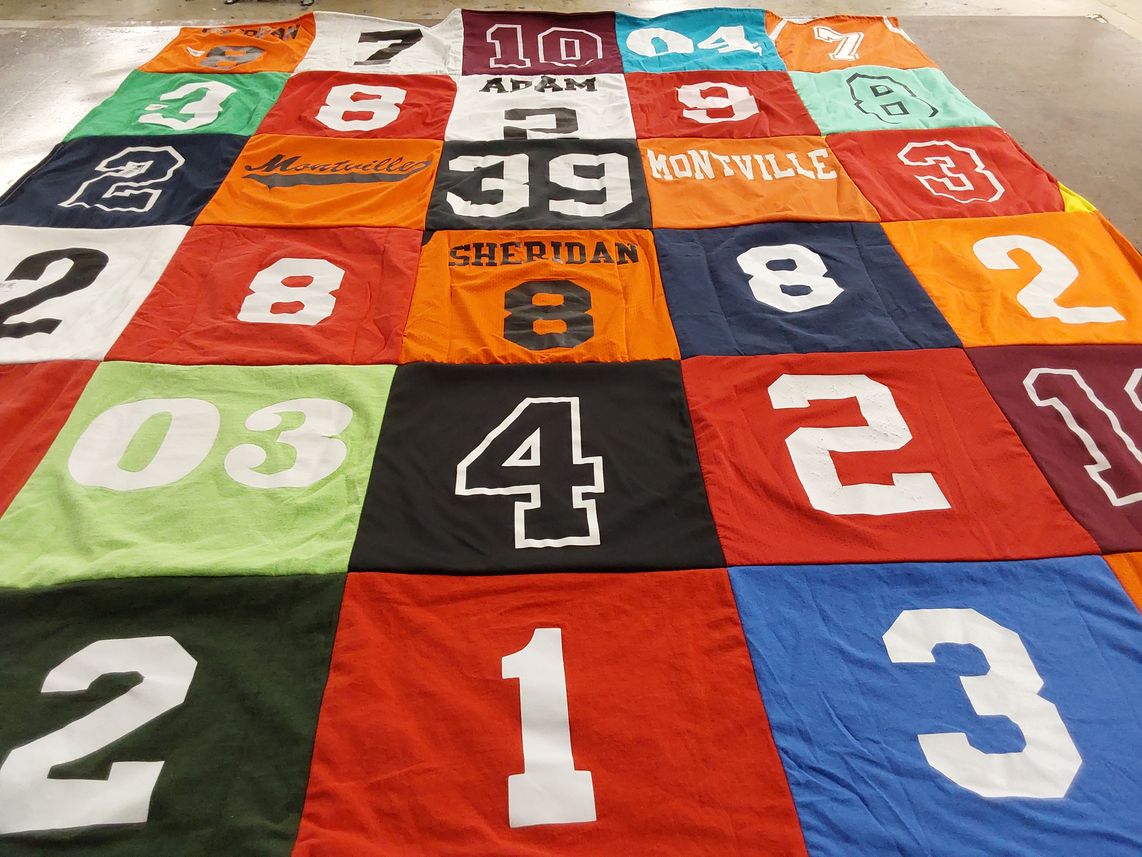 T-shirt quilt by Elizabeth from CT