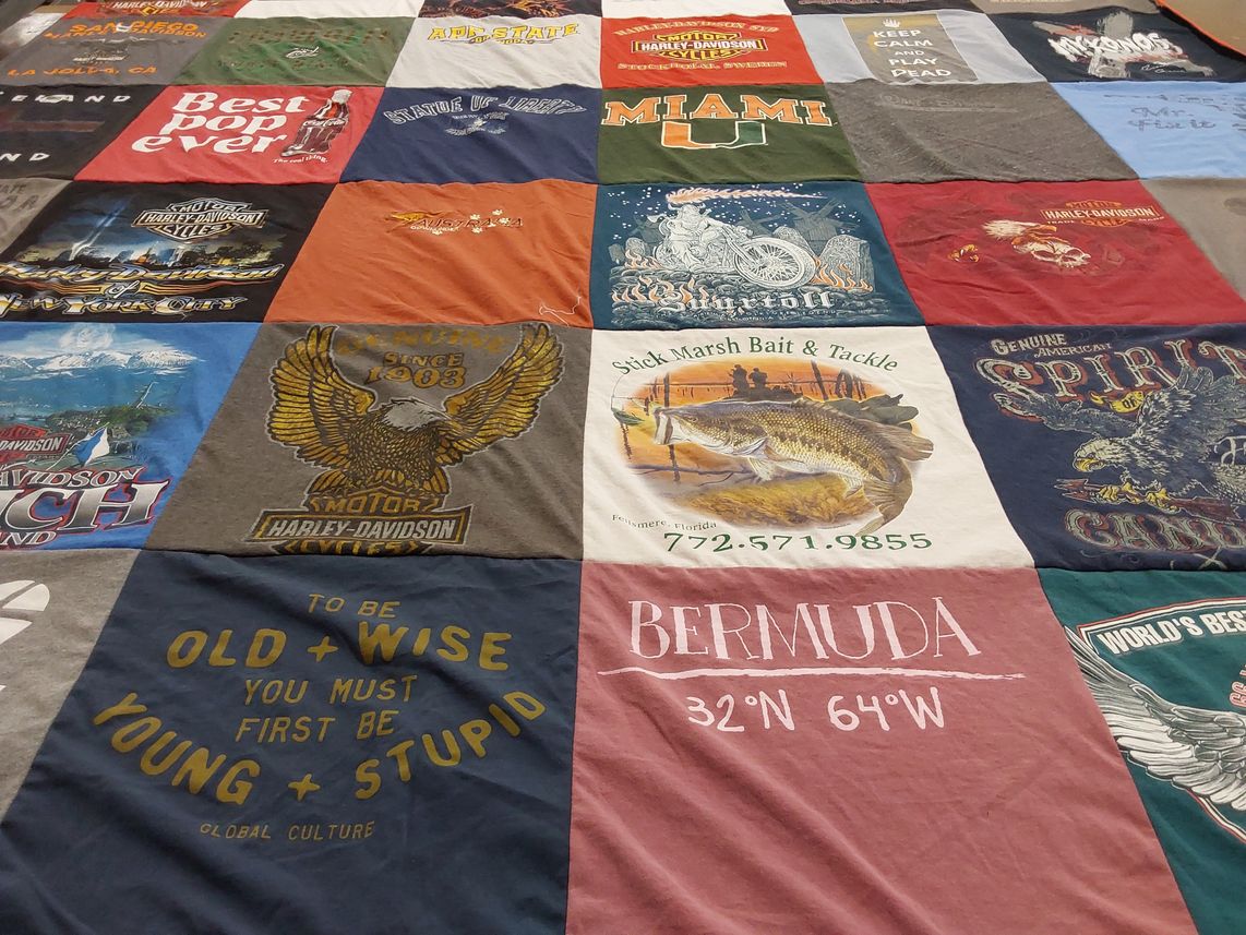 T-shirt quilt from university of miami by El from NC