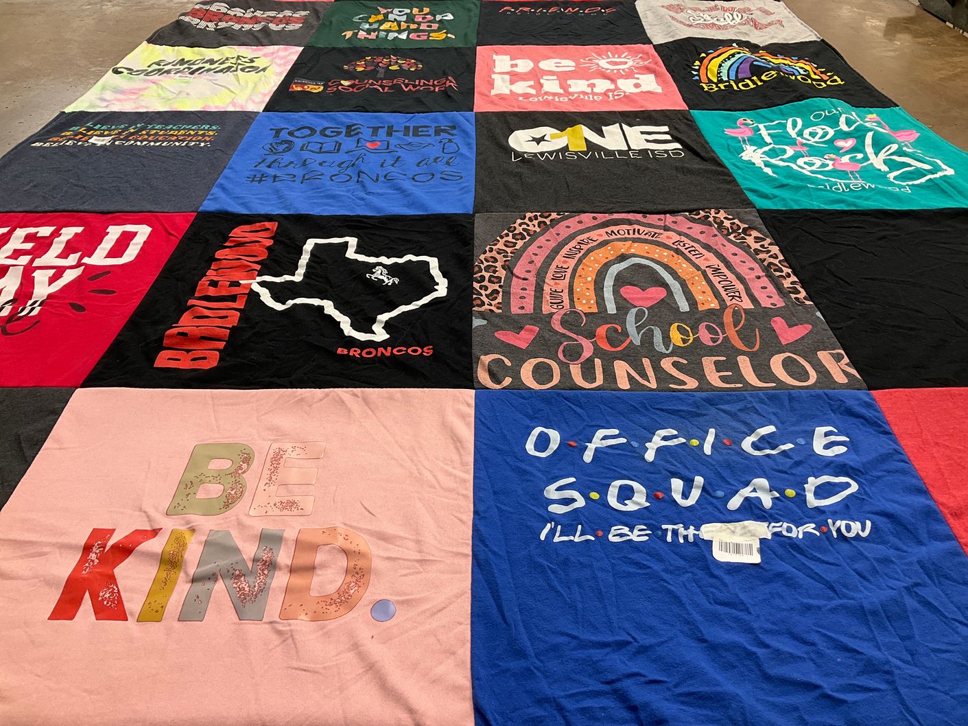 T-shirt quilt featuring broncos by Krystal from TX
