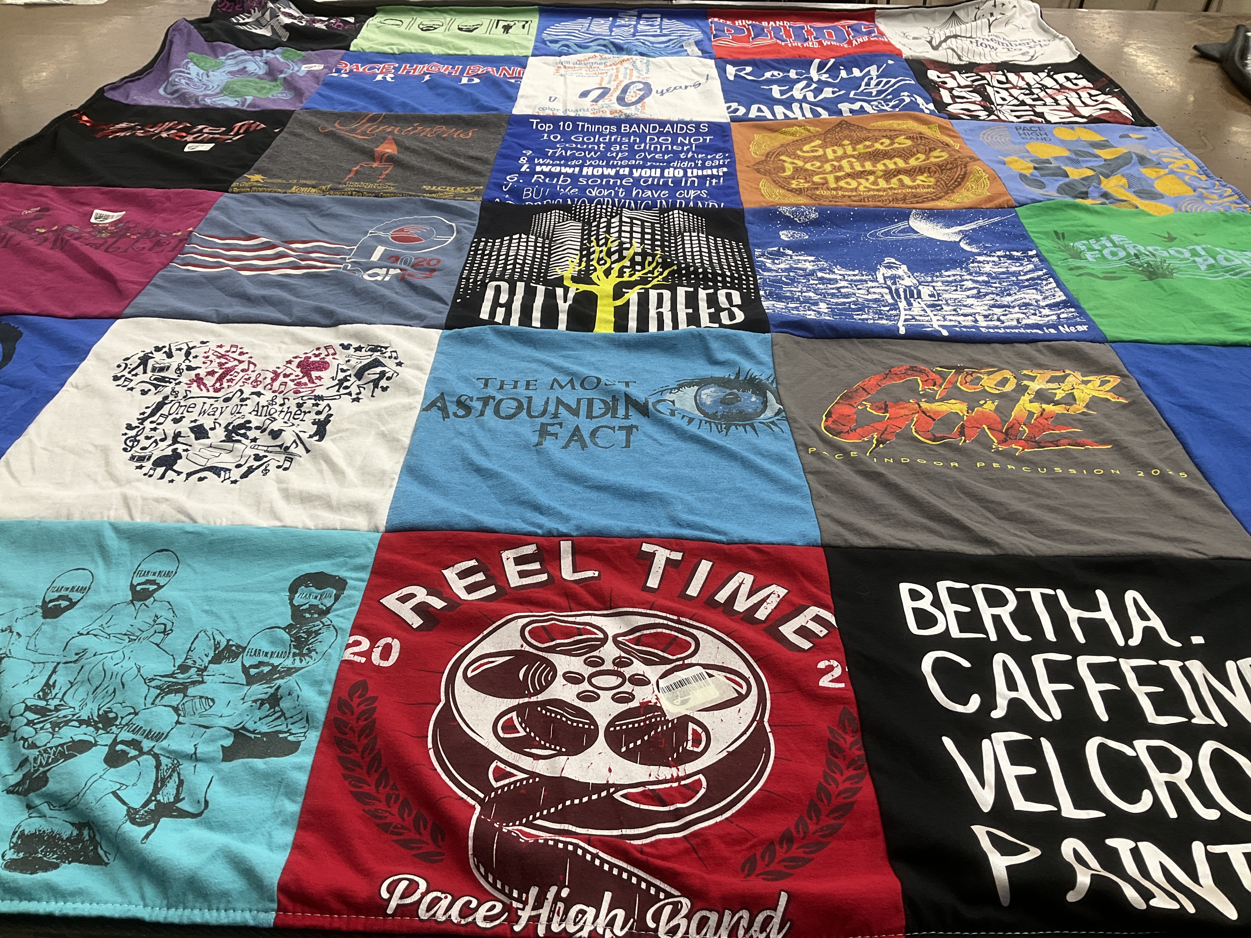 T-shirt quilt from pace high school by Tara from FL