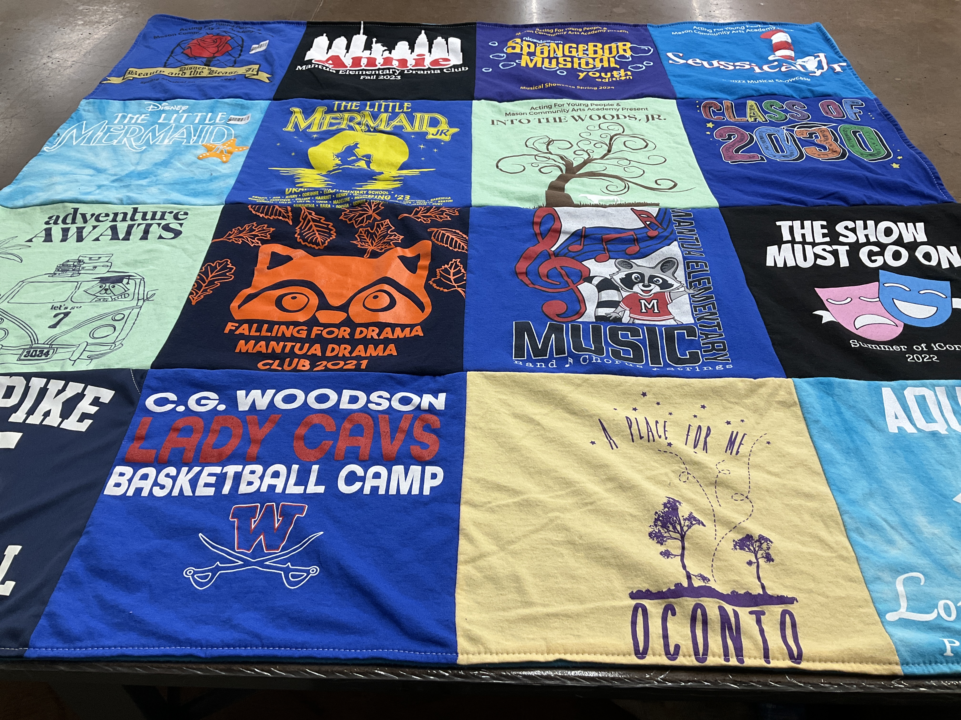 T-shirt quilt featuring c.g. woodson lady cavs by Katherine from VA