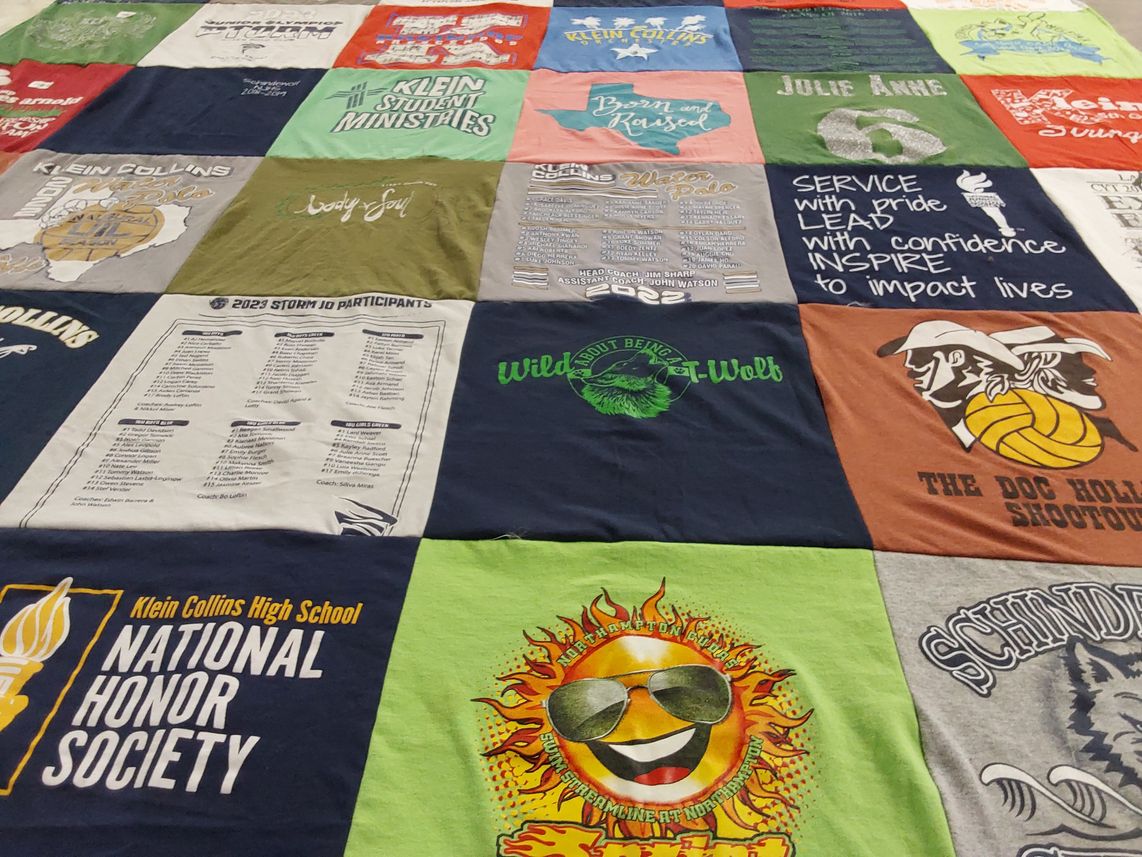 T-shirt quilt from klein collins high school by KIMBERLY from TX