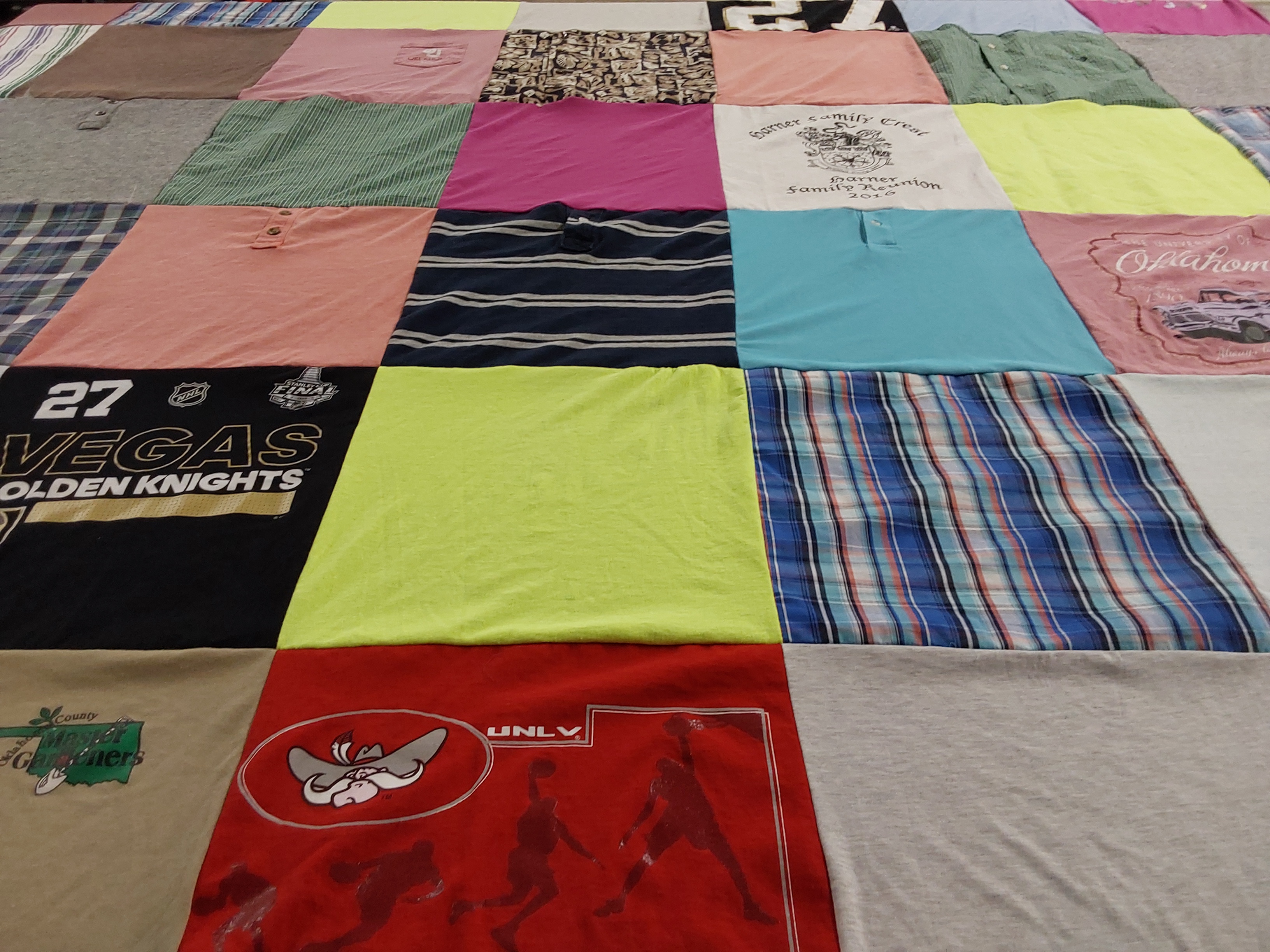 T-shirt quilt featuring vegas golden knights by Connie from OK