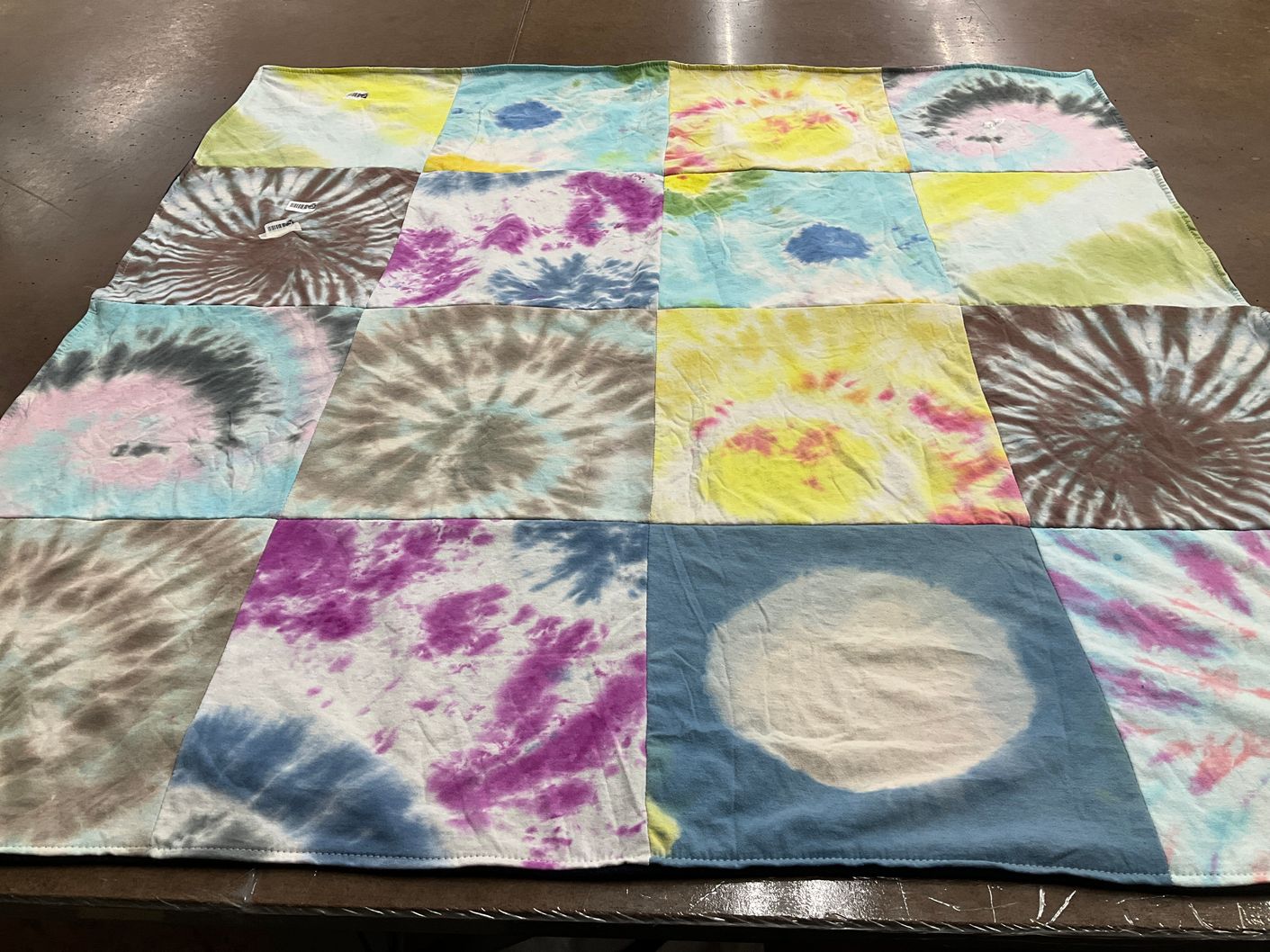 T-shirt quilt with tie dye, crafting themes by Edward from SC