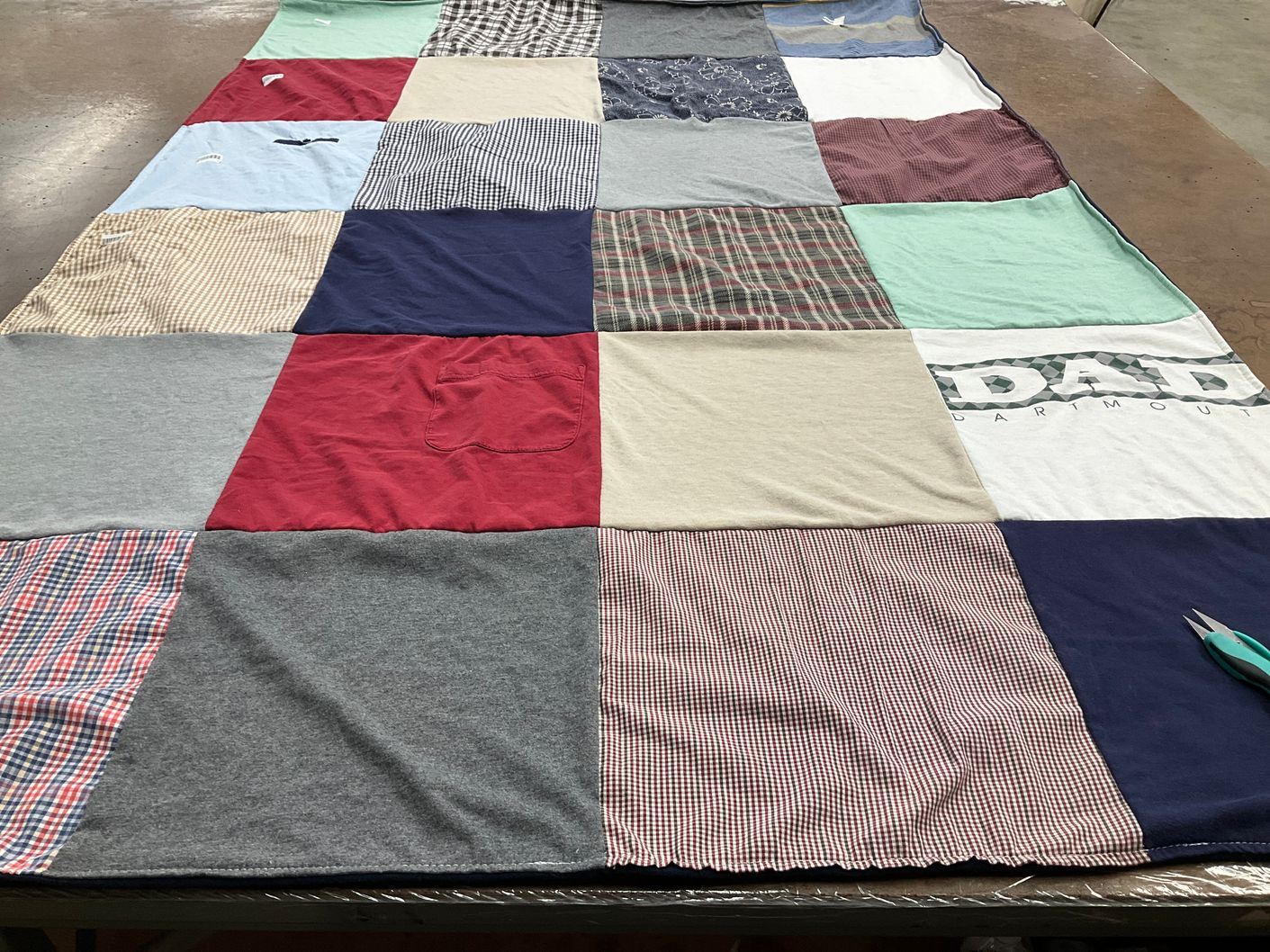 T-shirt quilt from dartmouth college by Marlene from FL