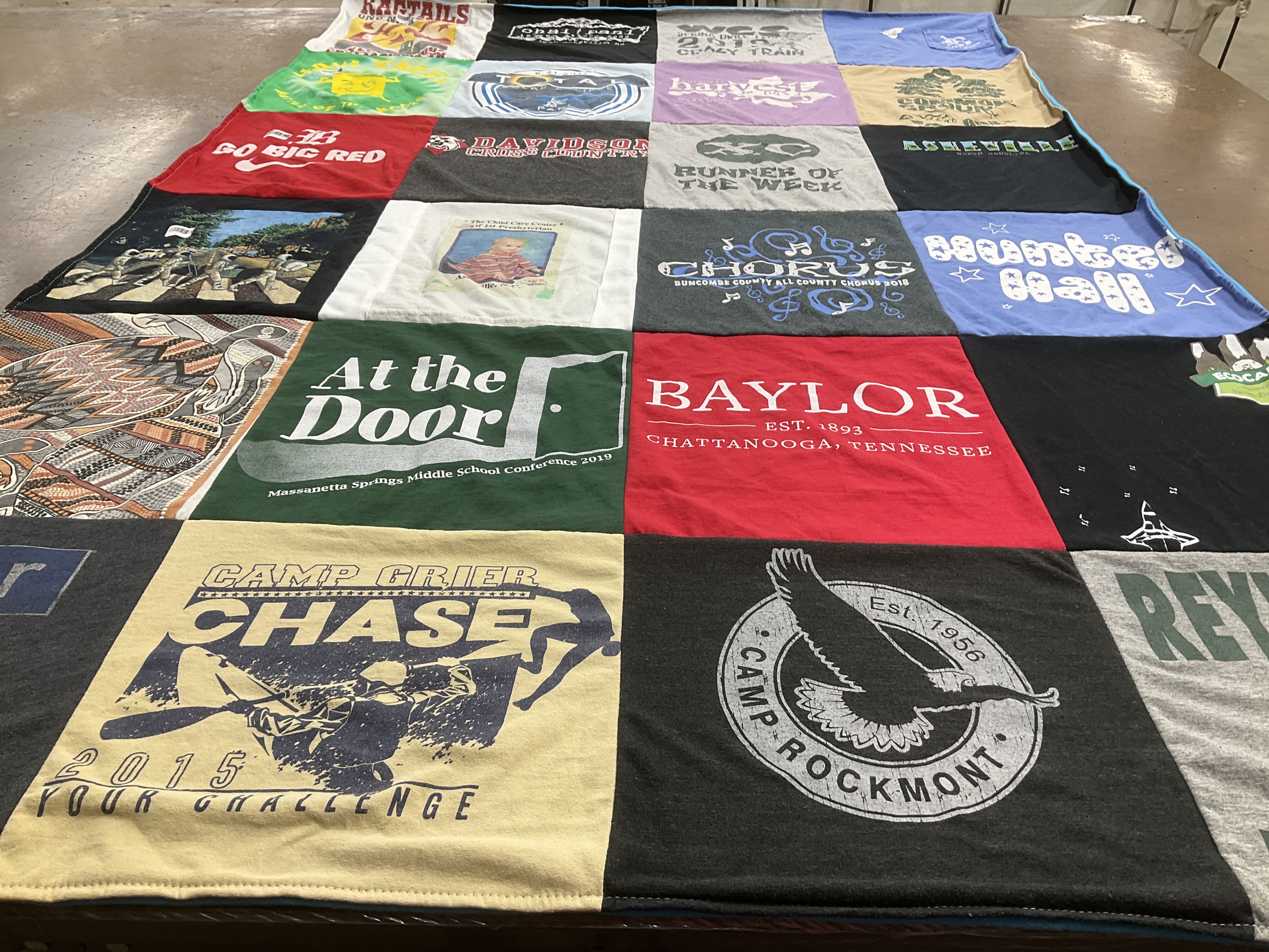T-shirt quilt from baylor university by Sheryl from NC