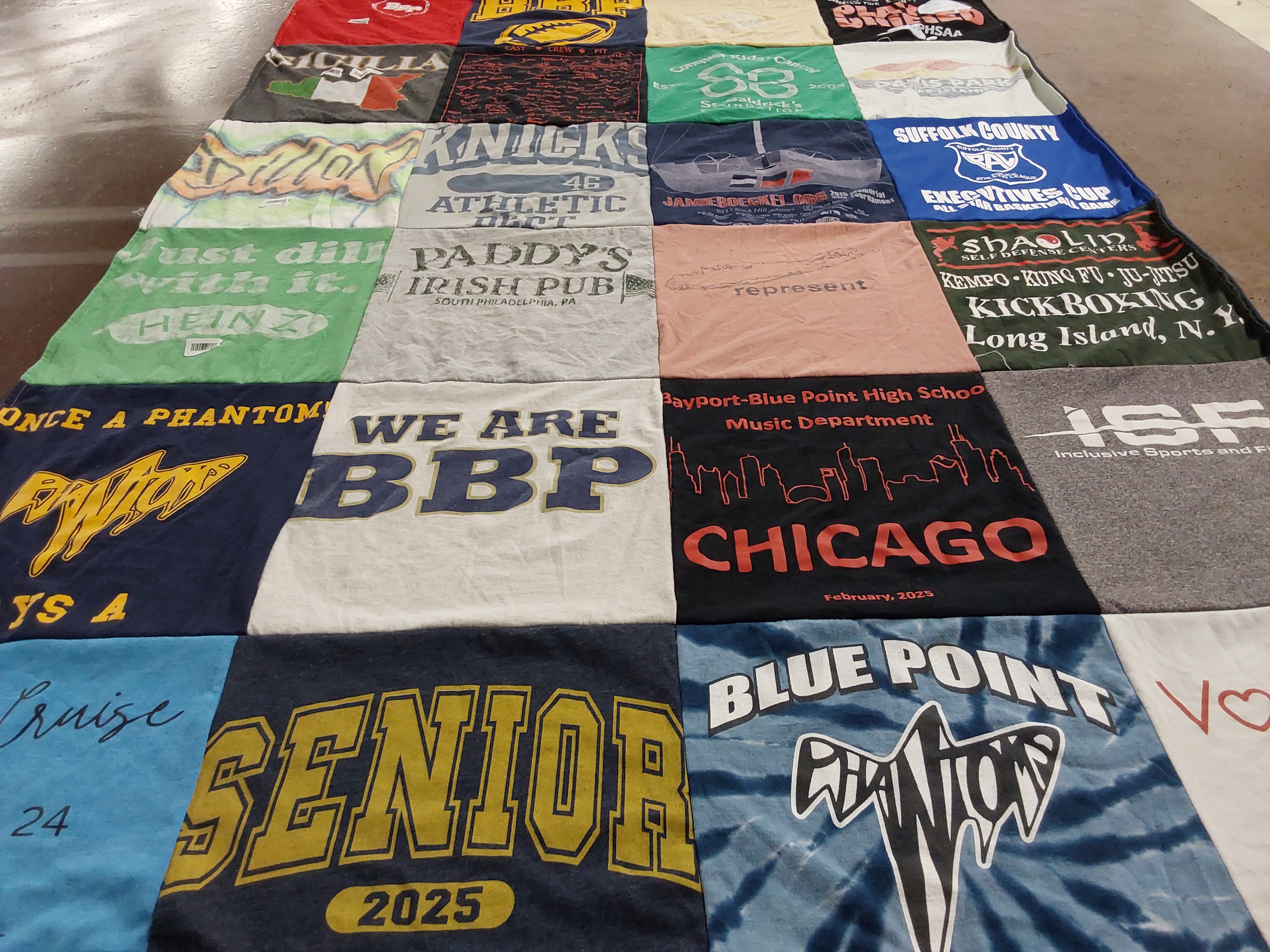 T-shirt quilt featuring new york knicks by Nicole from NY