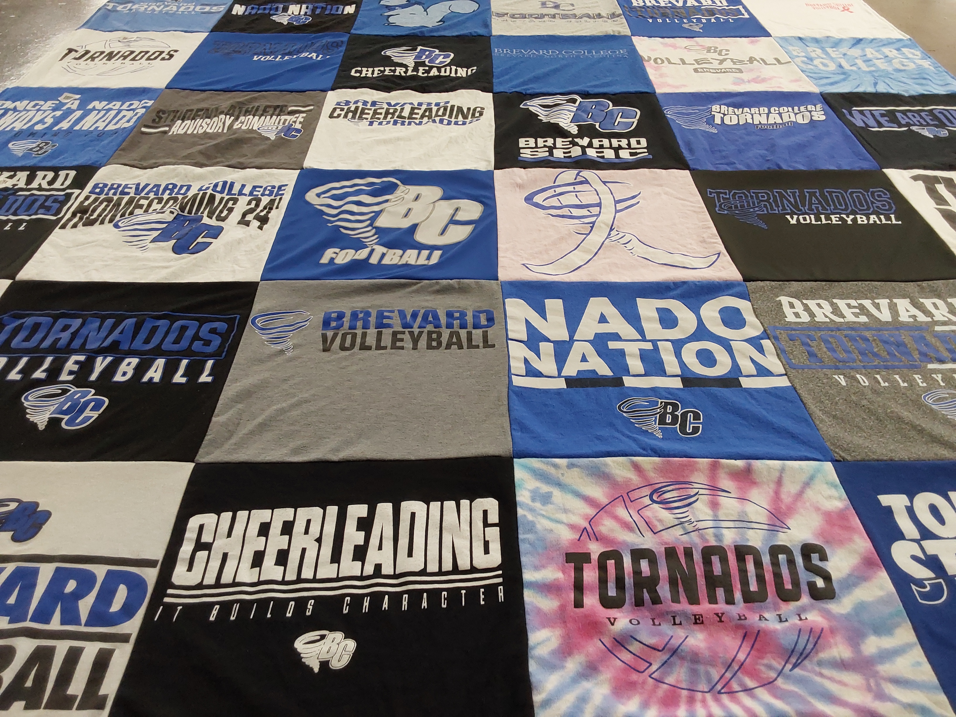 T-shirt quilt featuring brevard college tornadoes, brevard college volleyball by Sonya from NC