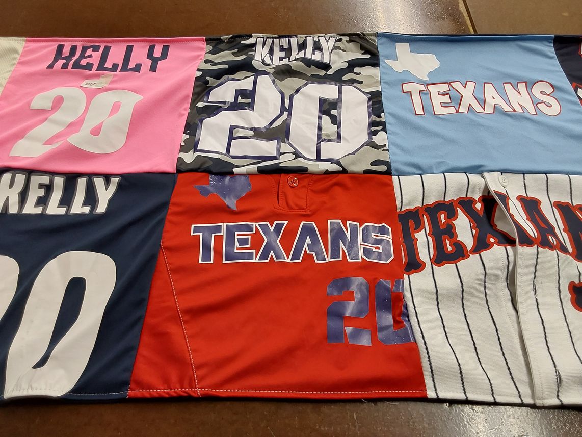 T-shirt quilt featuring texas tech university by Kellie from TX