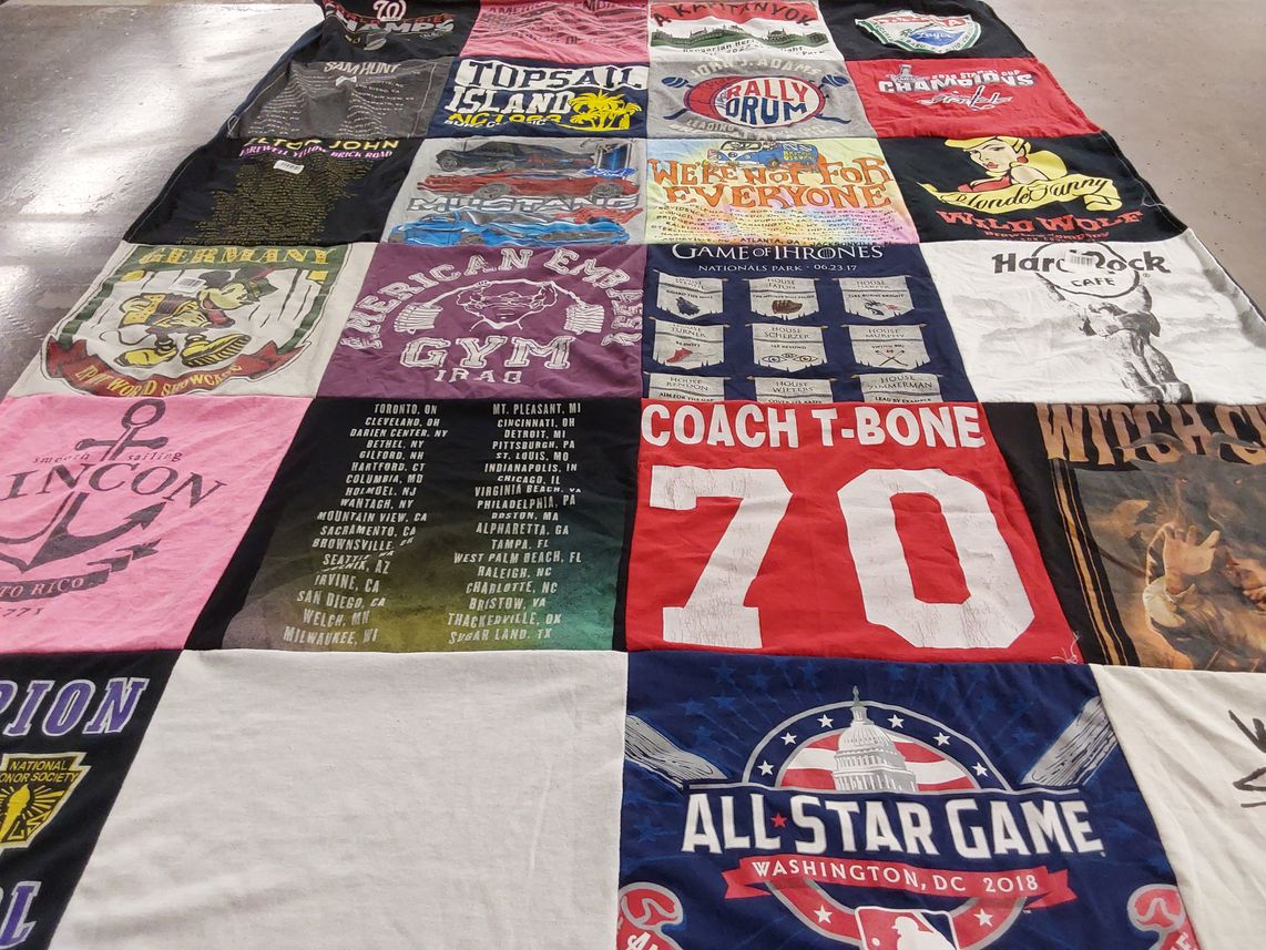 T-shirt quilt featuring nationals, all star game by Terence from FL