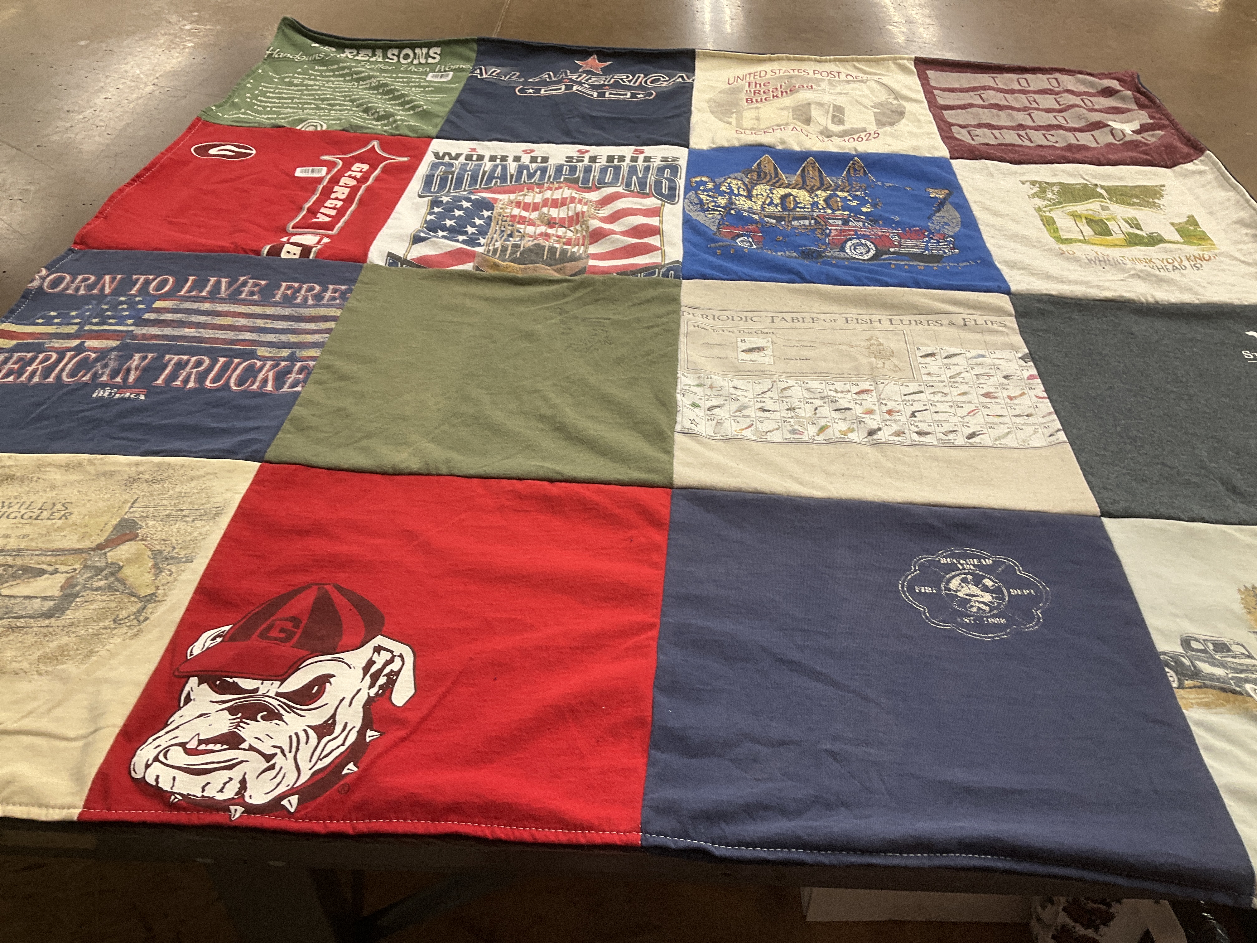 T-shirt quilt from university of georgia by Candace from GA