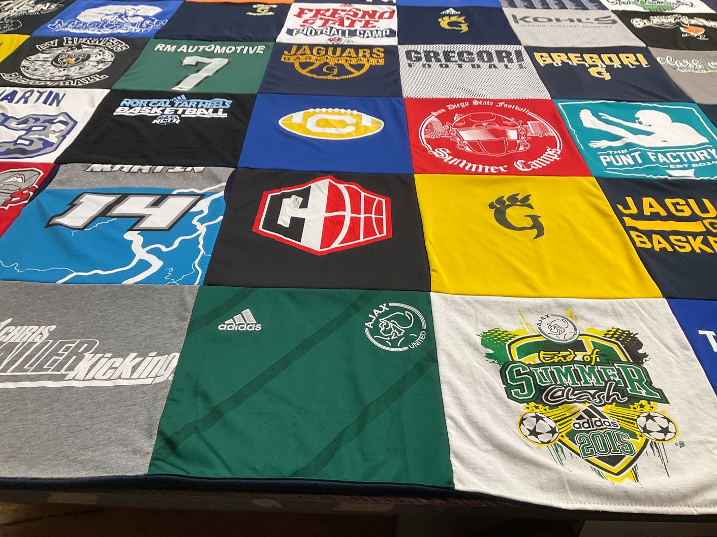 T-shirt quilt featuring jaguars by Lisa from CA