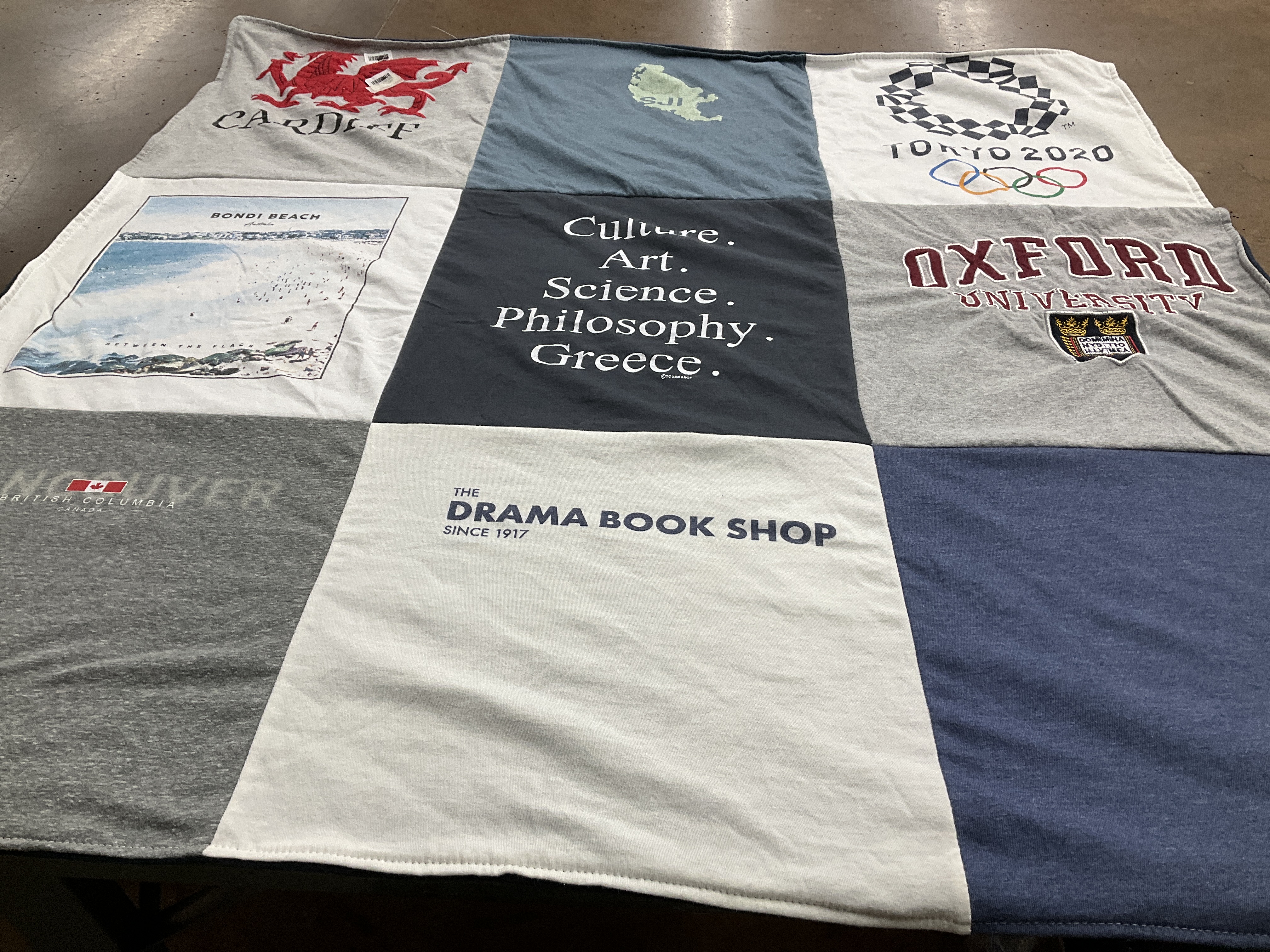 T-shirt quilt from oxford university by Jerry from MA