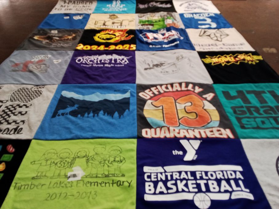 T-shirt quilt featuring central florida basketball by Hai-An from FL
