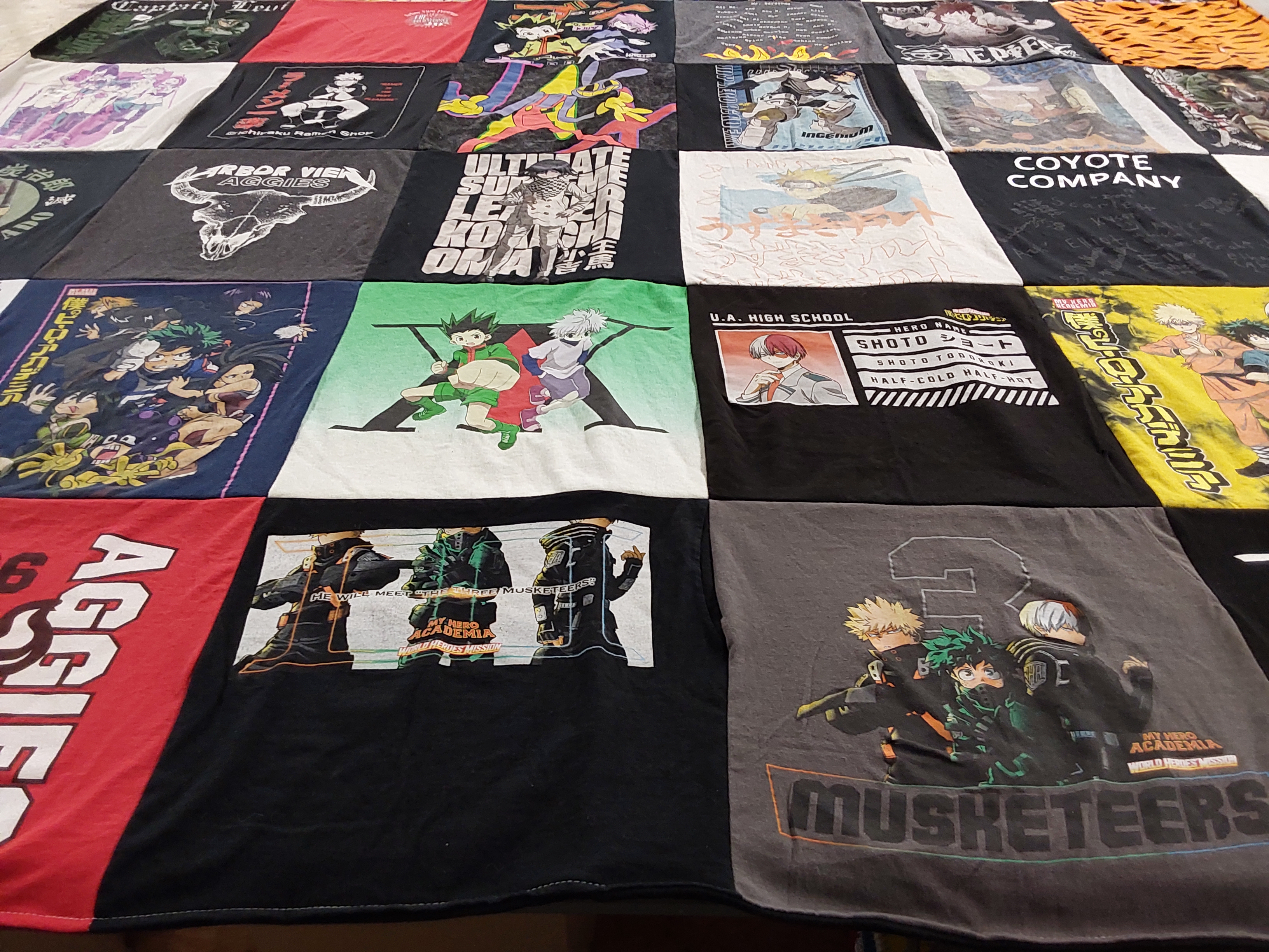 T-shirt quilt from u.a. high school by Megan from NV