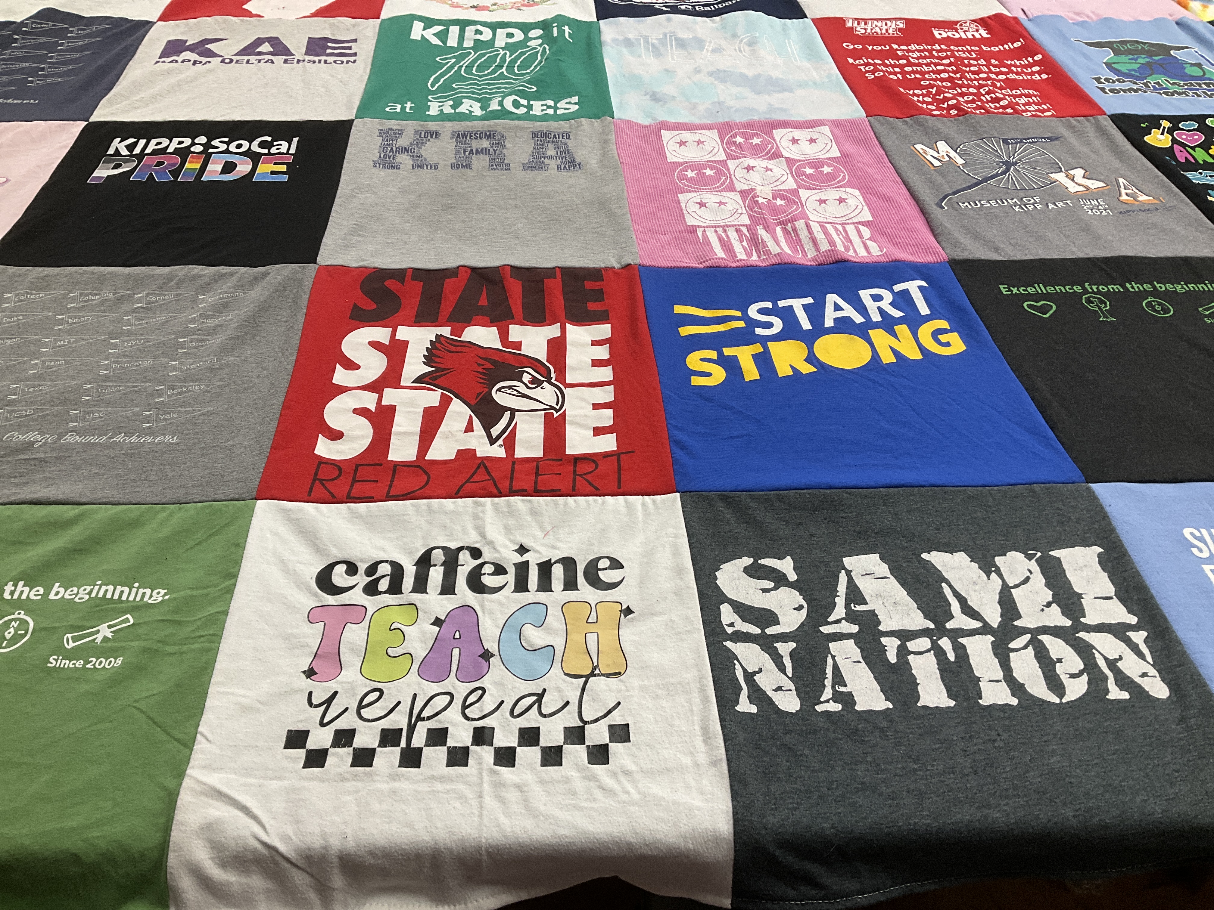 T-shirt quilt from southern illinois university by Amanda from CA