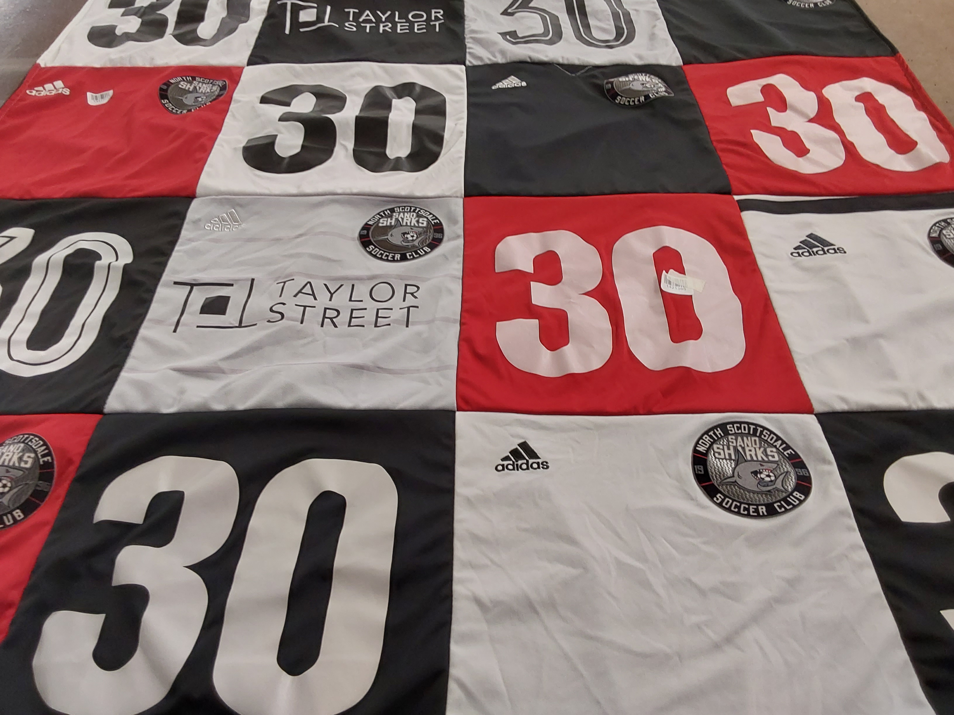 T-shirt quilt featuring north scottsdale soccer club by Emma from FL