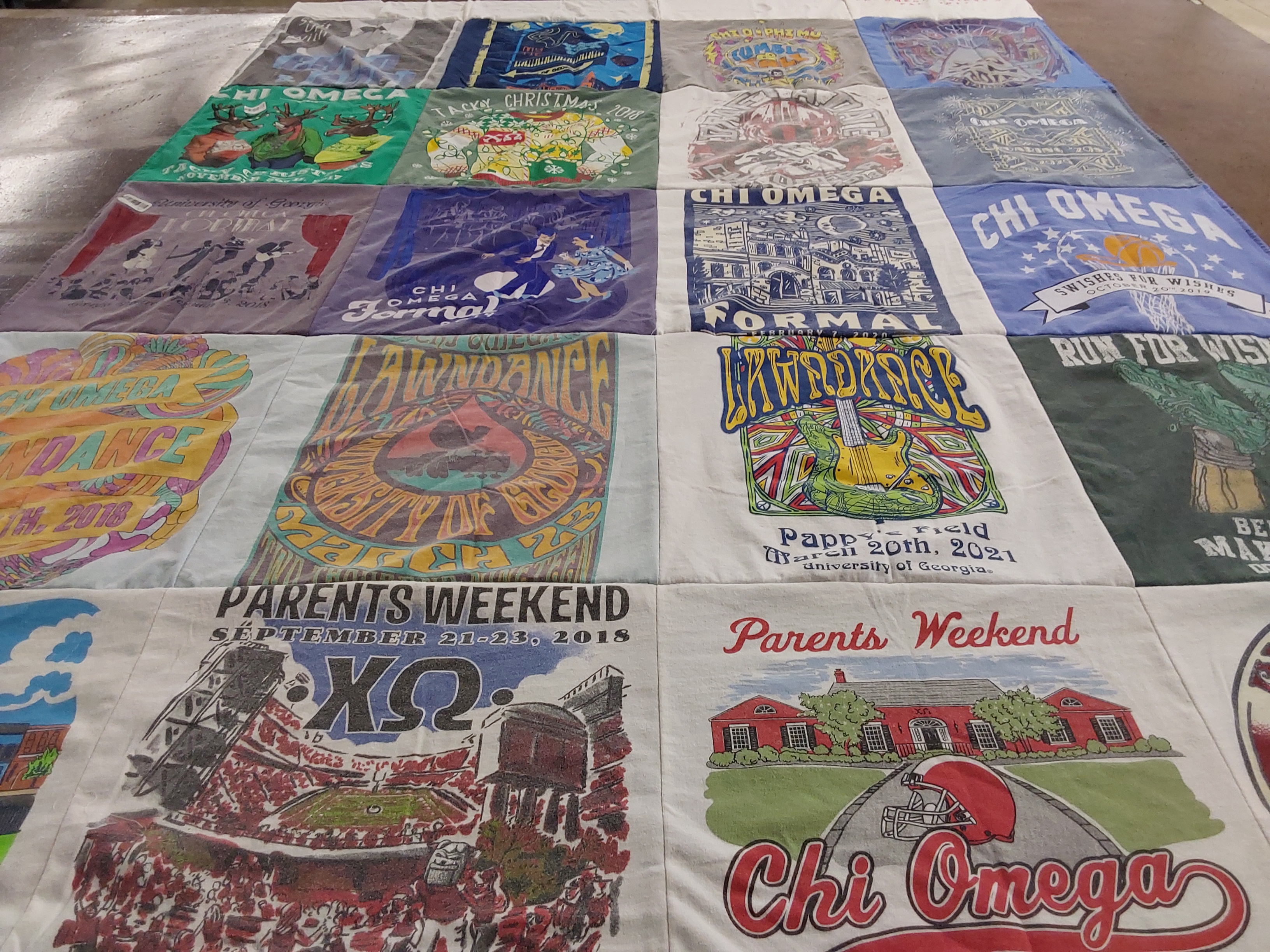 T-shirt quilt from university of georgia by Savannah from GA