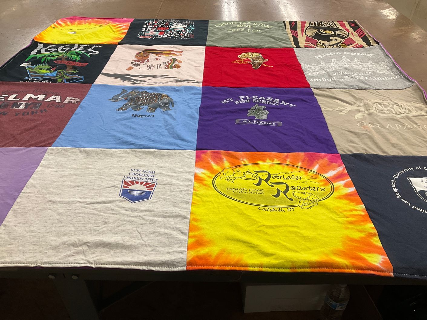 T-shirt quilt from mount pleasant high school, university of cagayan by Barry from NY