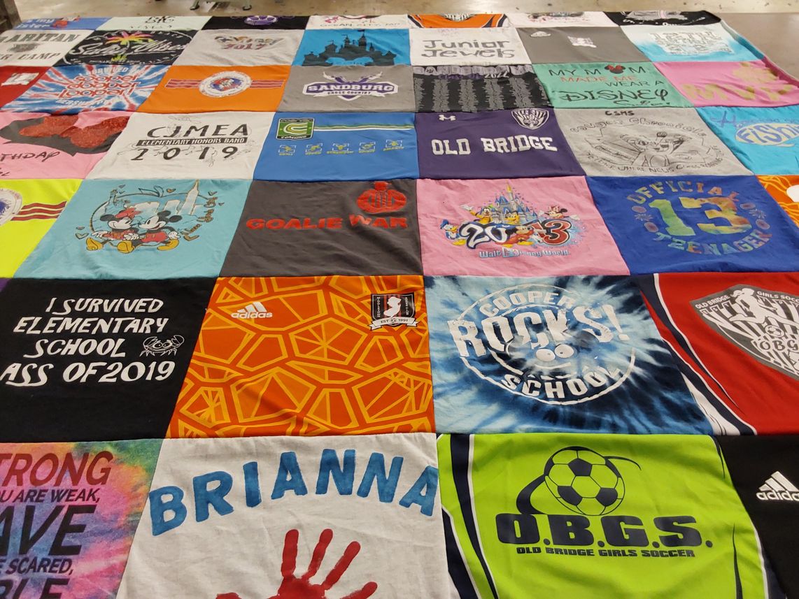T-shirt quilt featuring old bridge girls soccer by Danielle from NJ