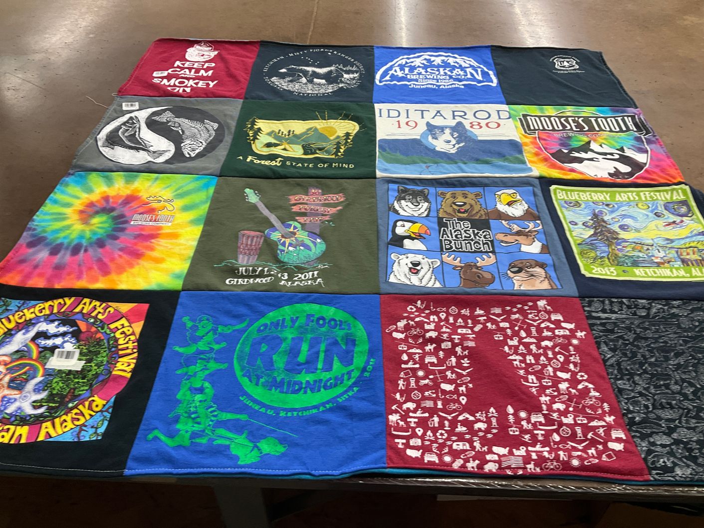 T-shirt quilt with alaska, arts themes by Brandon from CO