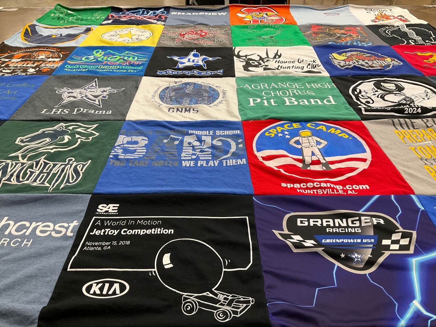 T-shirt quilt featuring lagrange high chorus pit band by Leah from GA